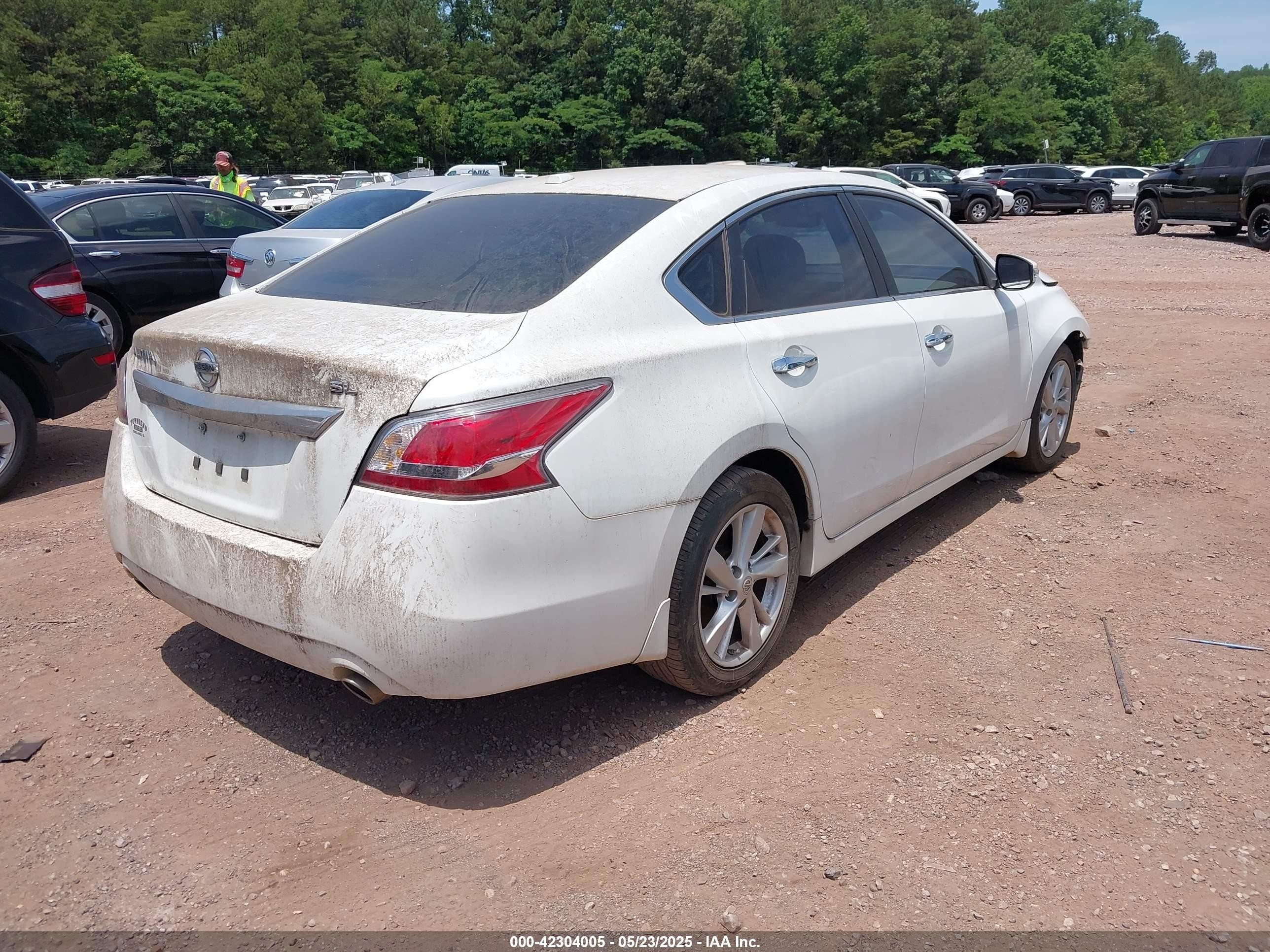 2015 Nissan Altima 2.5 Sl White vin: 1N4AL3AP0FN361397