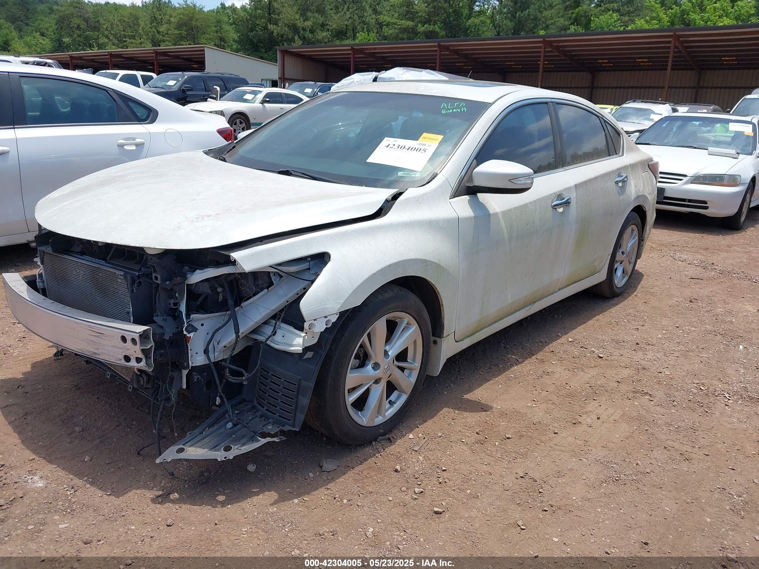 2015 Nissan Altima 2.5 Sl White vin: 1N4AL3AP0FN361397