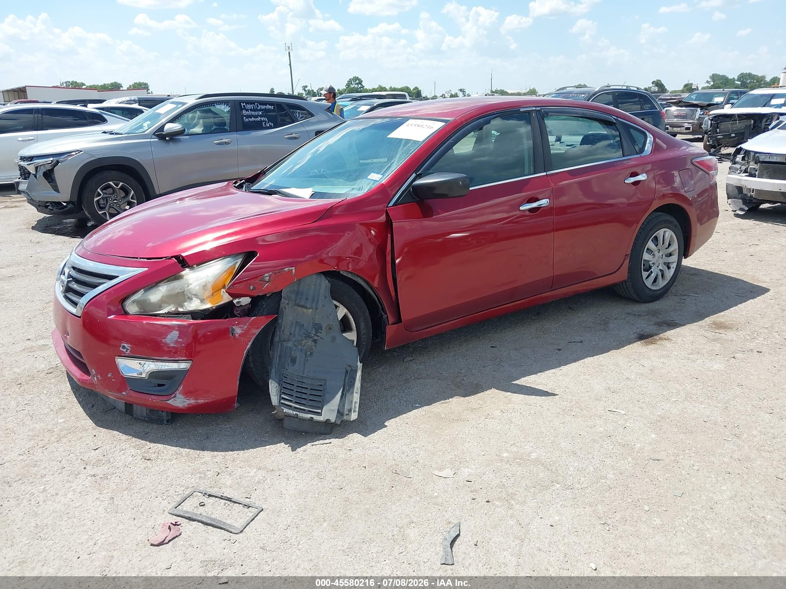 2015 Nissan Altima 2.5/2.5 S/2.5 Sl/2.5 Sv Red vin: 1N4AL3AP0FN379608