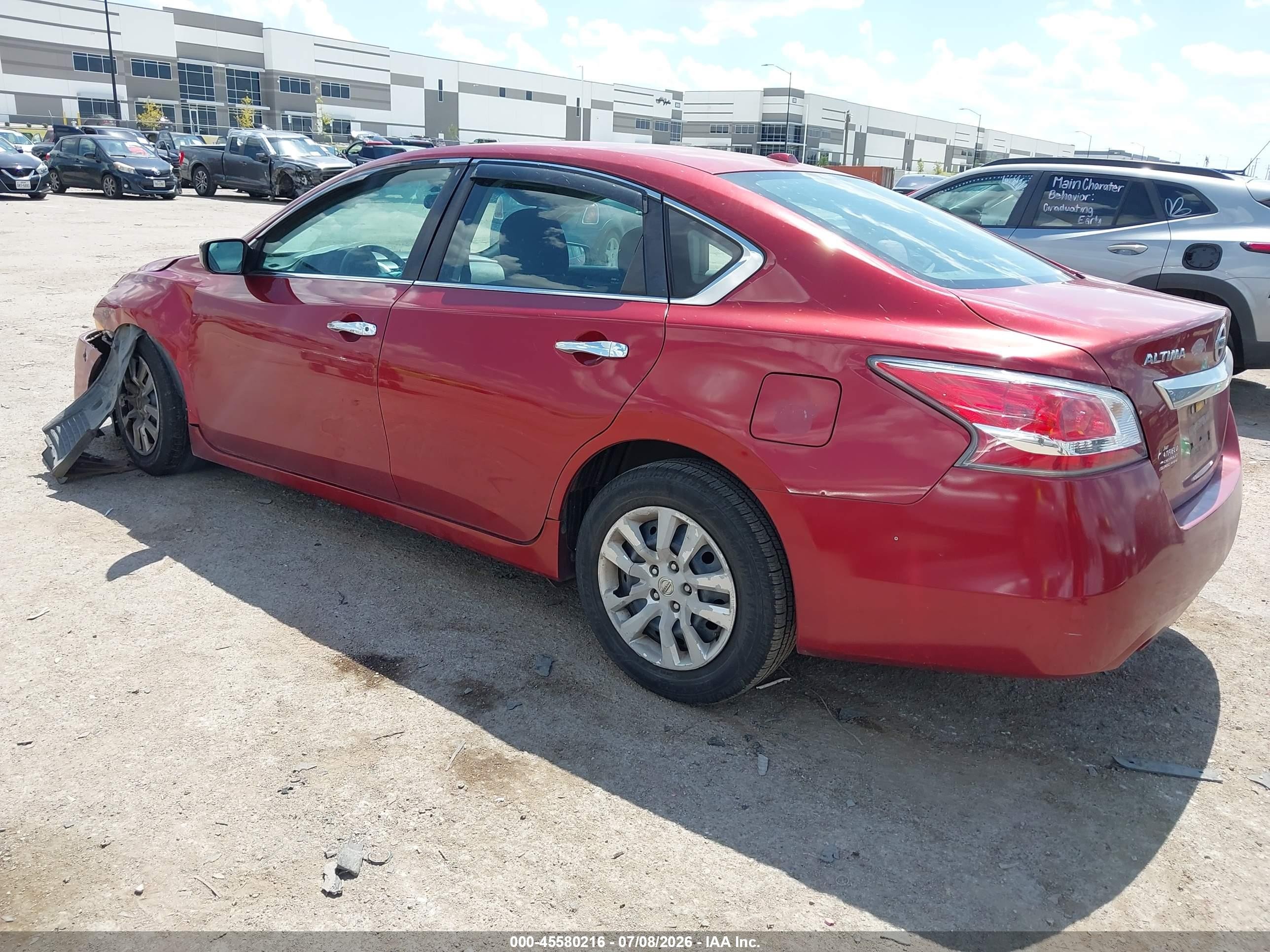 2015 Nissan Altima 2.5/2.5 S/2.5 Sl/2.5 Sv Red vin: 1N4AL3AP0FN379608