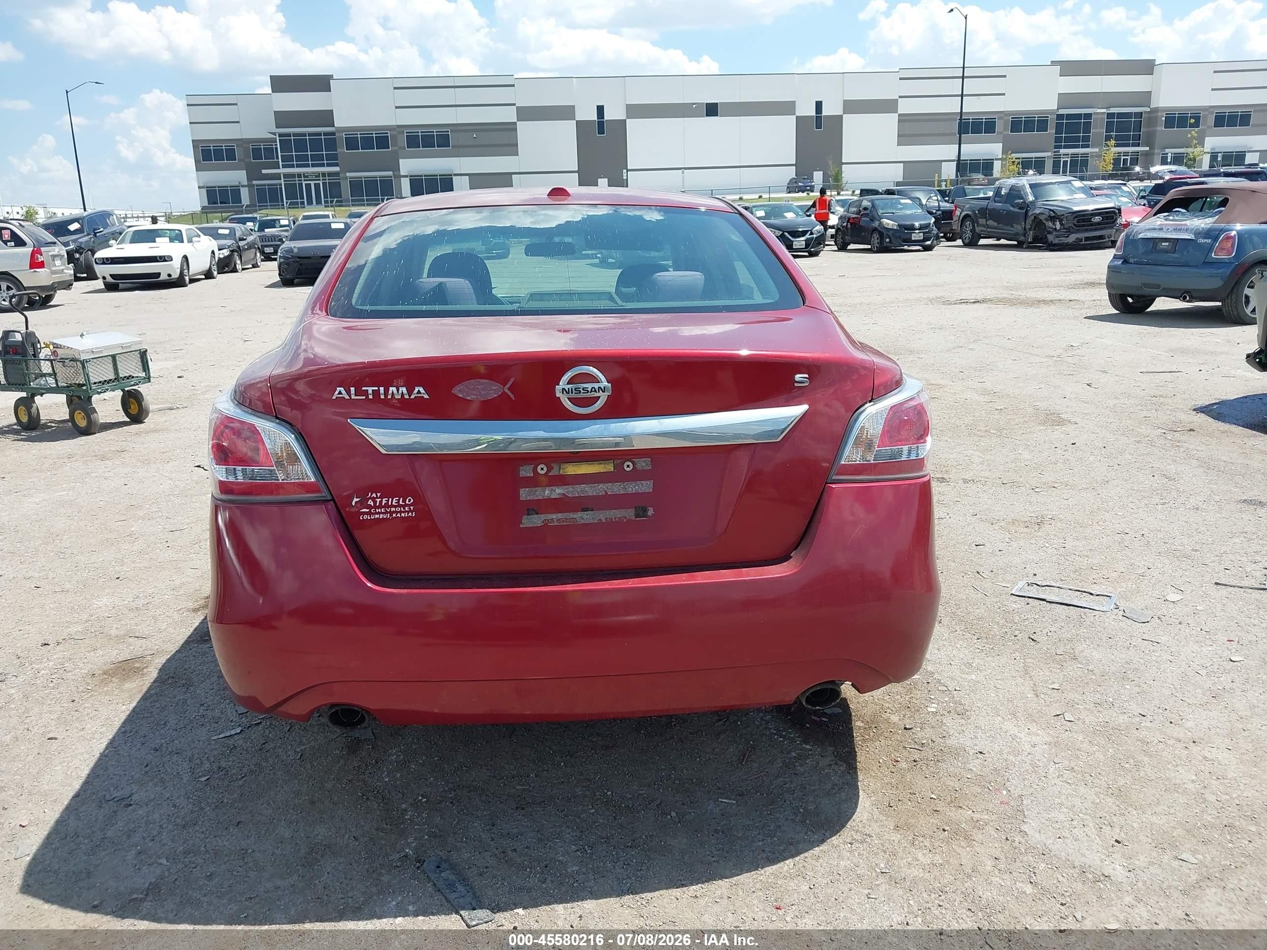 2015 Nissan Altima 2.5/2.5 S/2.5 Sl/2.5 Sv Red vin: 1N4AL3AP0FN379608