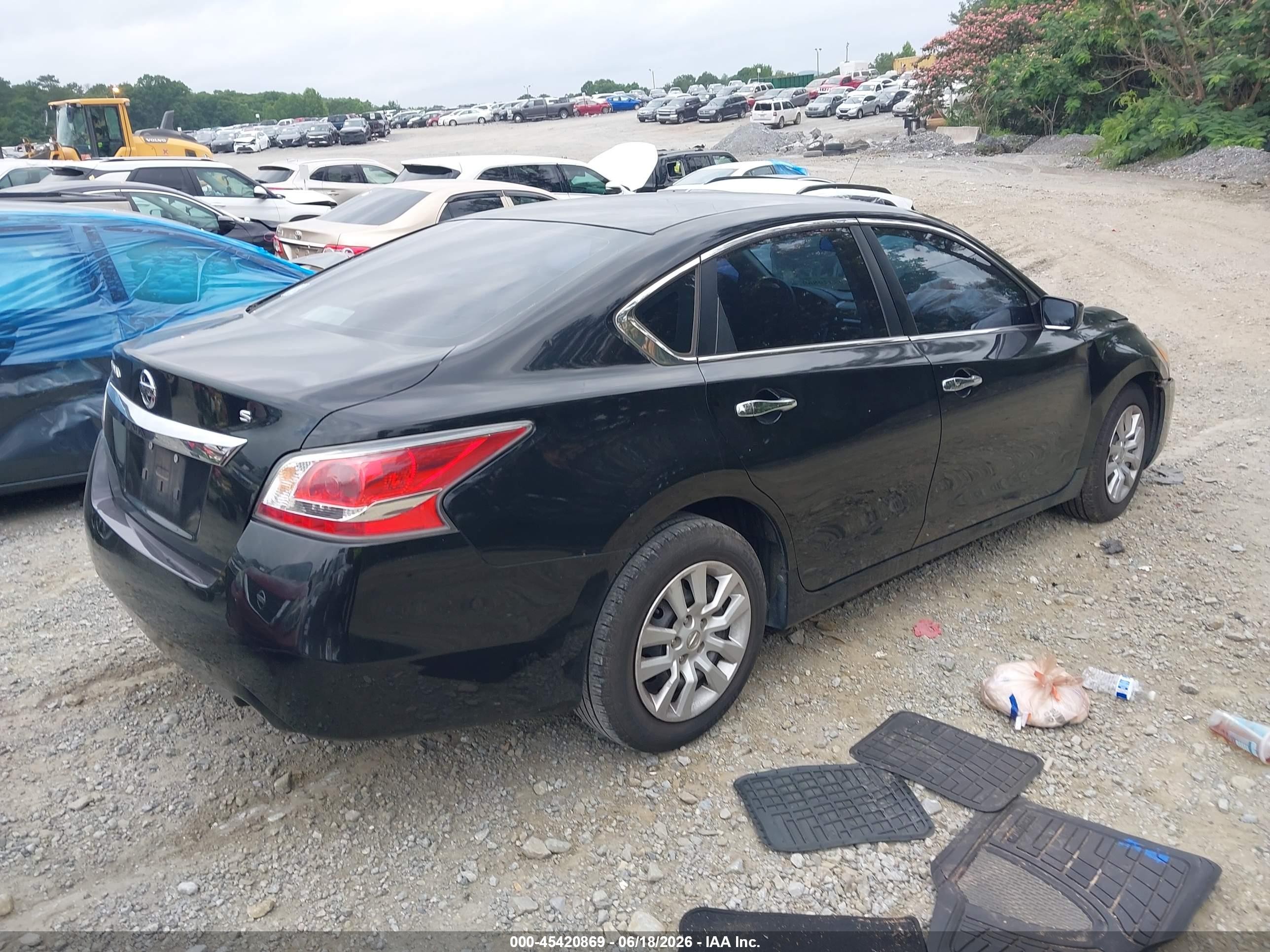 2015 Nissan Altima 2.5 S Black vin: 1N4AL3AP0FN884239