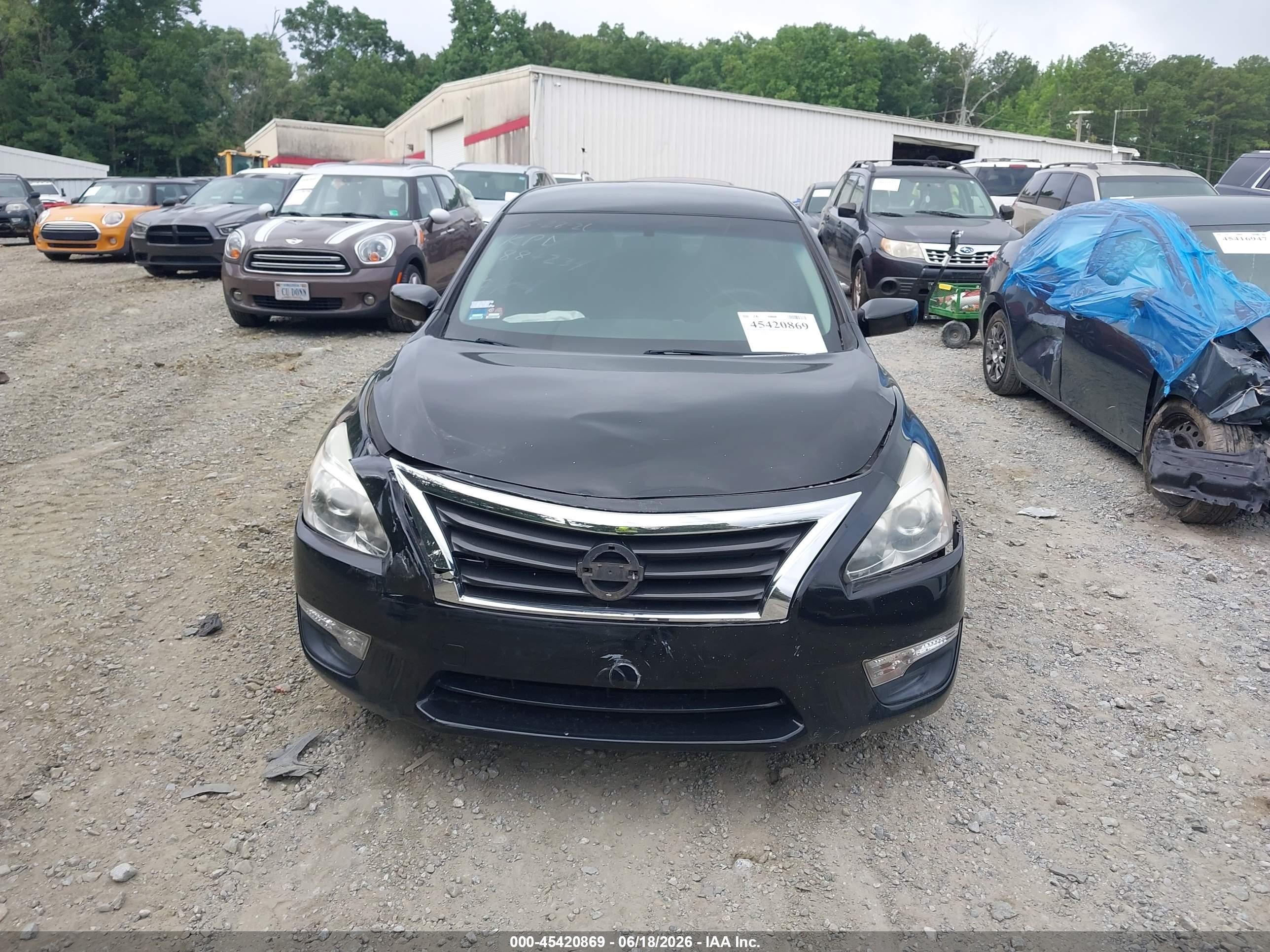 2015 Nissan Altima 2.5 S Black vin: 1N4AL3AP0FN884239