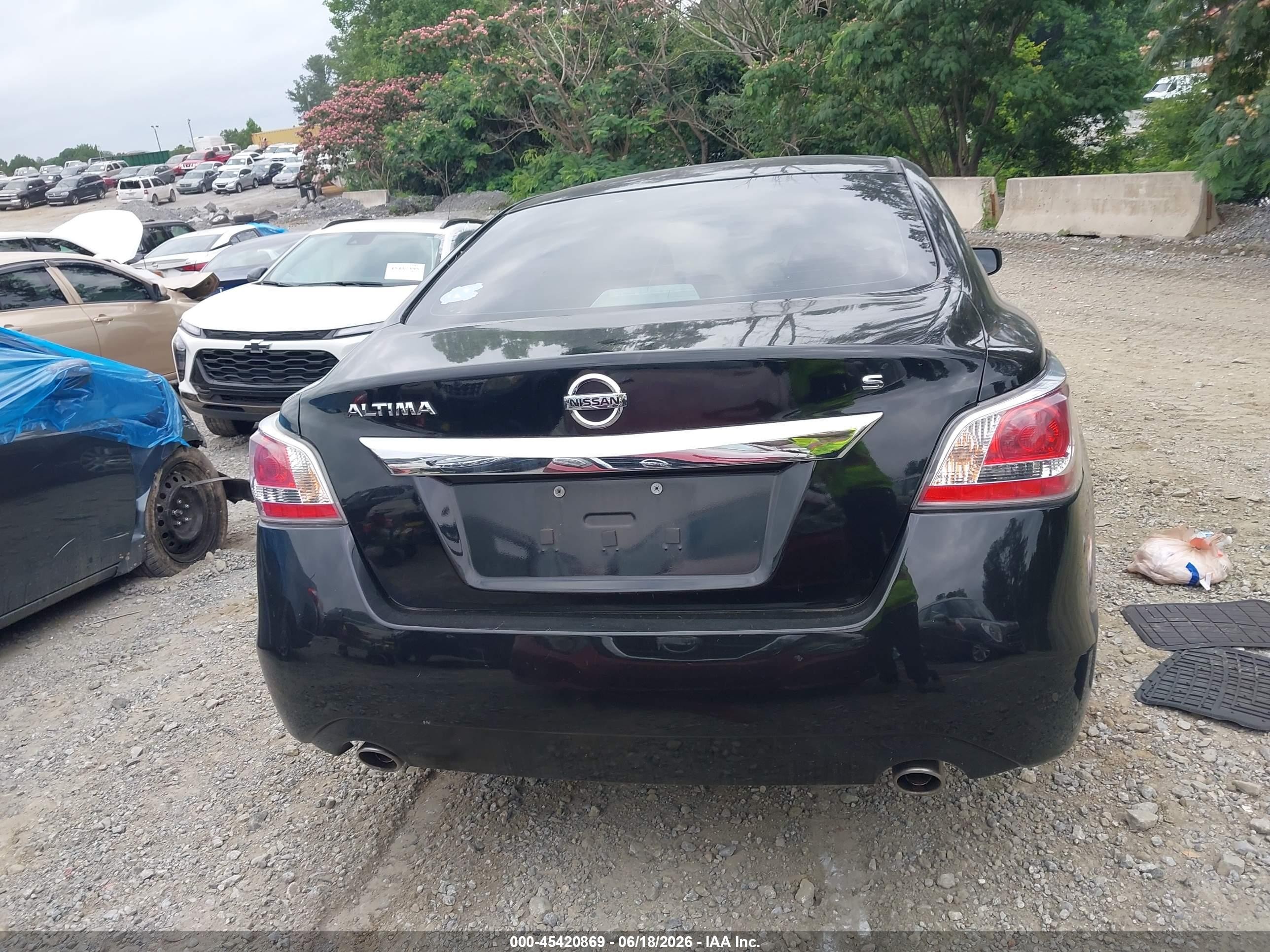 2015 Nissan Altima 2.5 S Black vin: 1N4AL3AP0FN884239