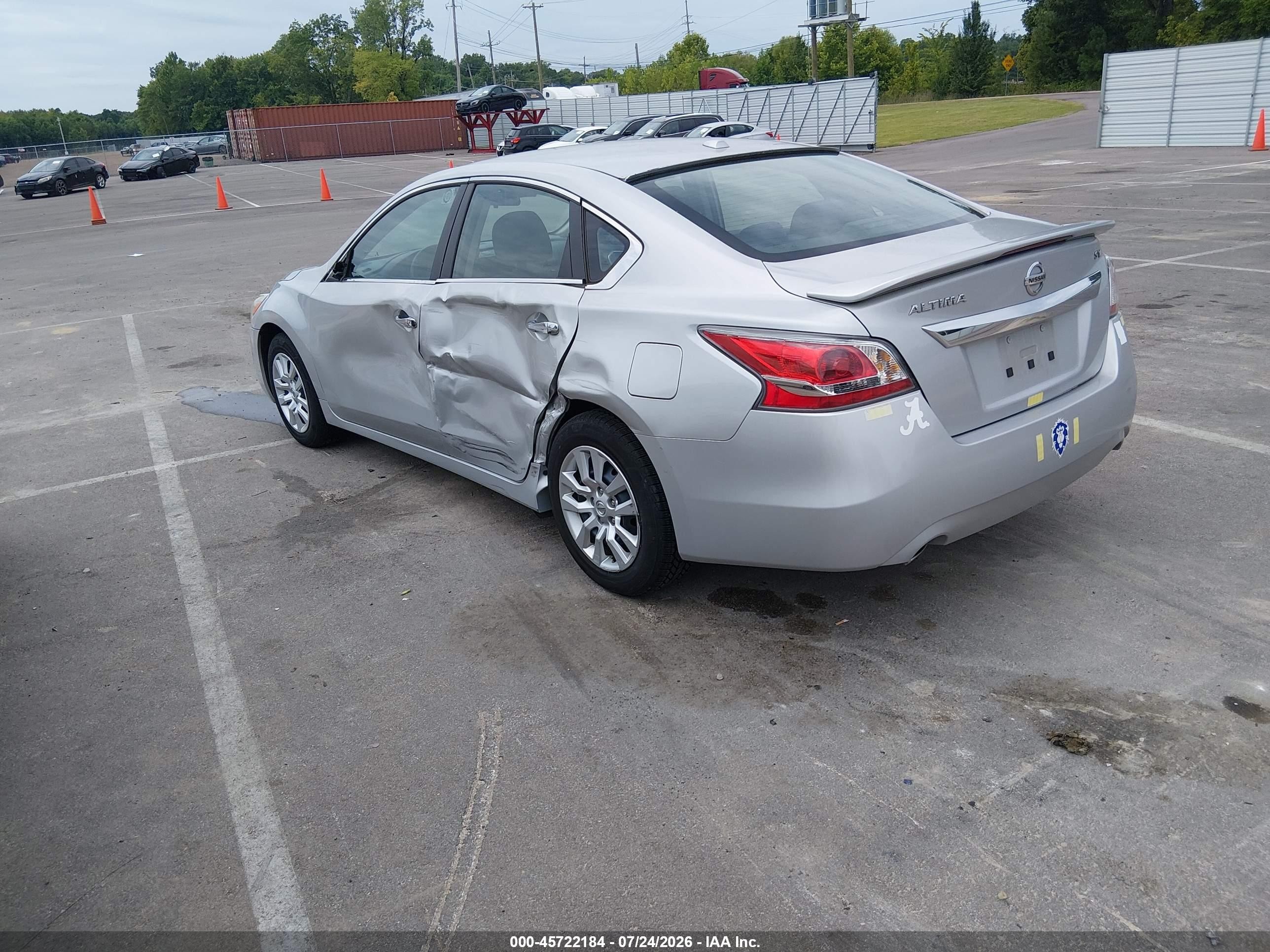 2015 Nissan Altima 2.5/2.5 S/2.5 Sl/2.5 Sv Silver vin: 1N4AL3AP0FN899002