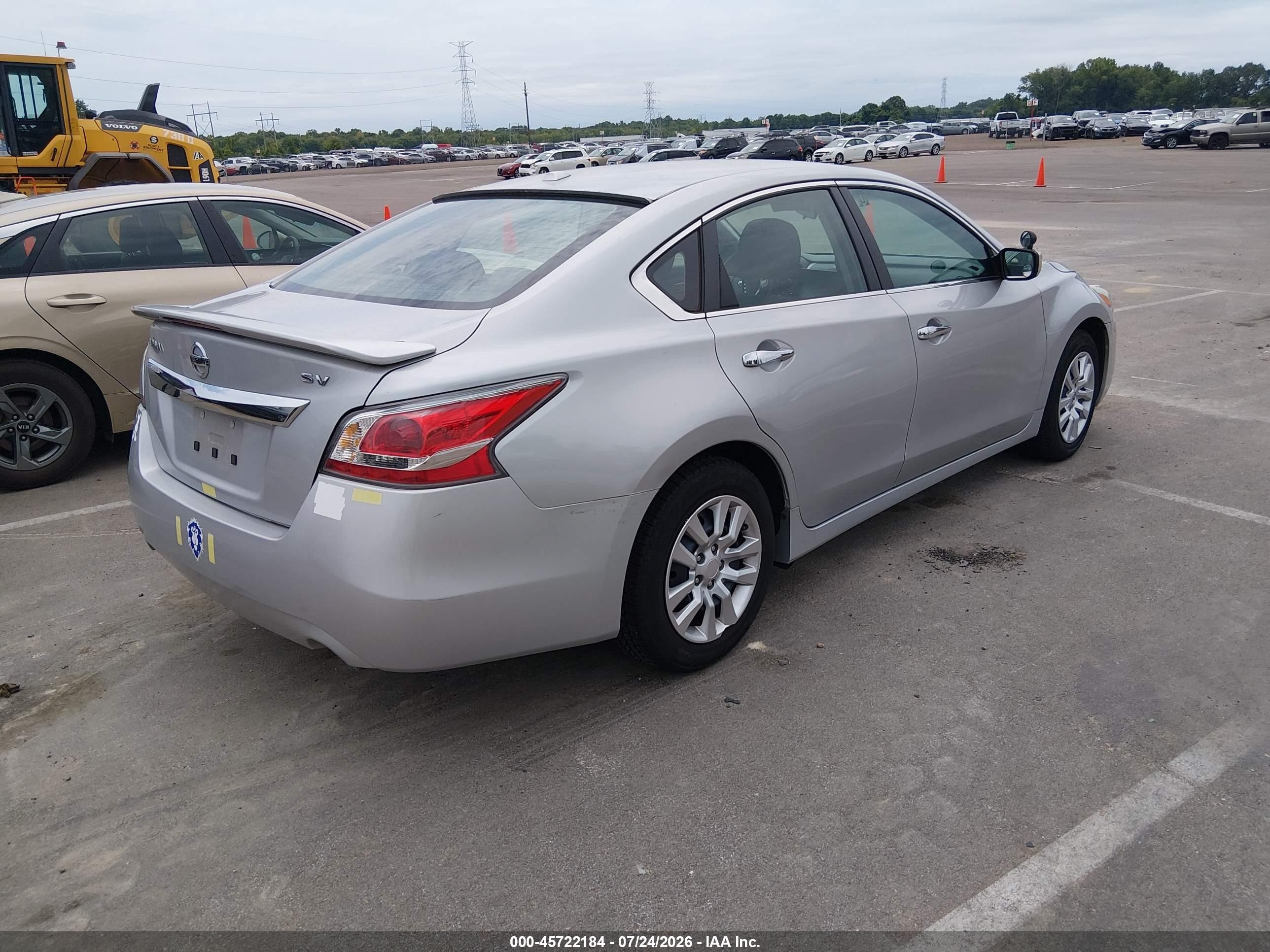 2015 Nissan Altima 2.5/2.5 S/2.5 Sl/2.5 Sv Silver vin: 1N4AL3AP0FN899002