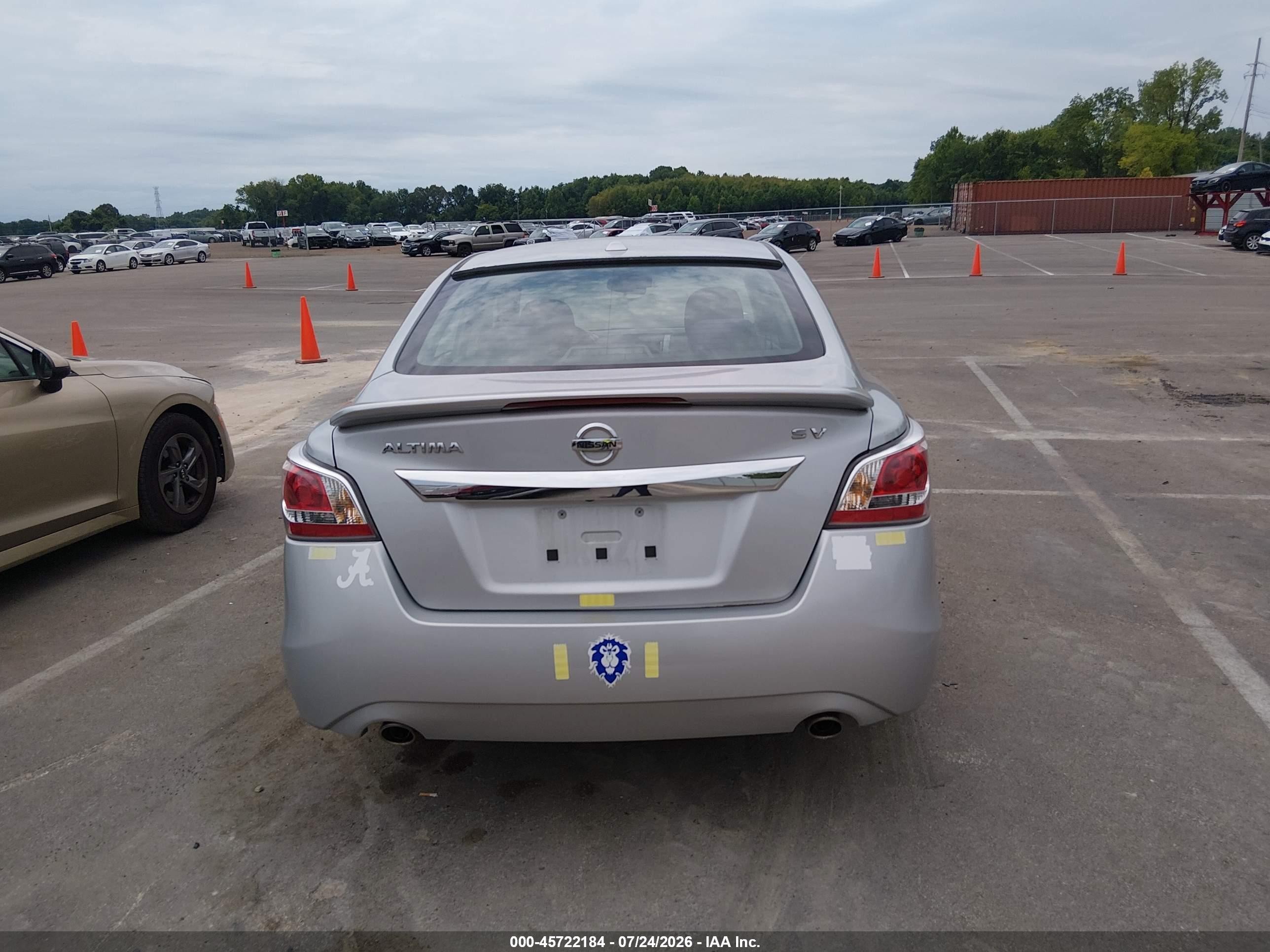 2015 Nissan Altima 2.5/2.5 S/2.5 Sl/2.5 Sv Silver vin: 1N4AL3AP0FN899002