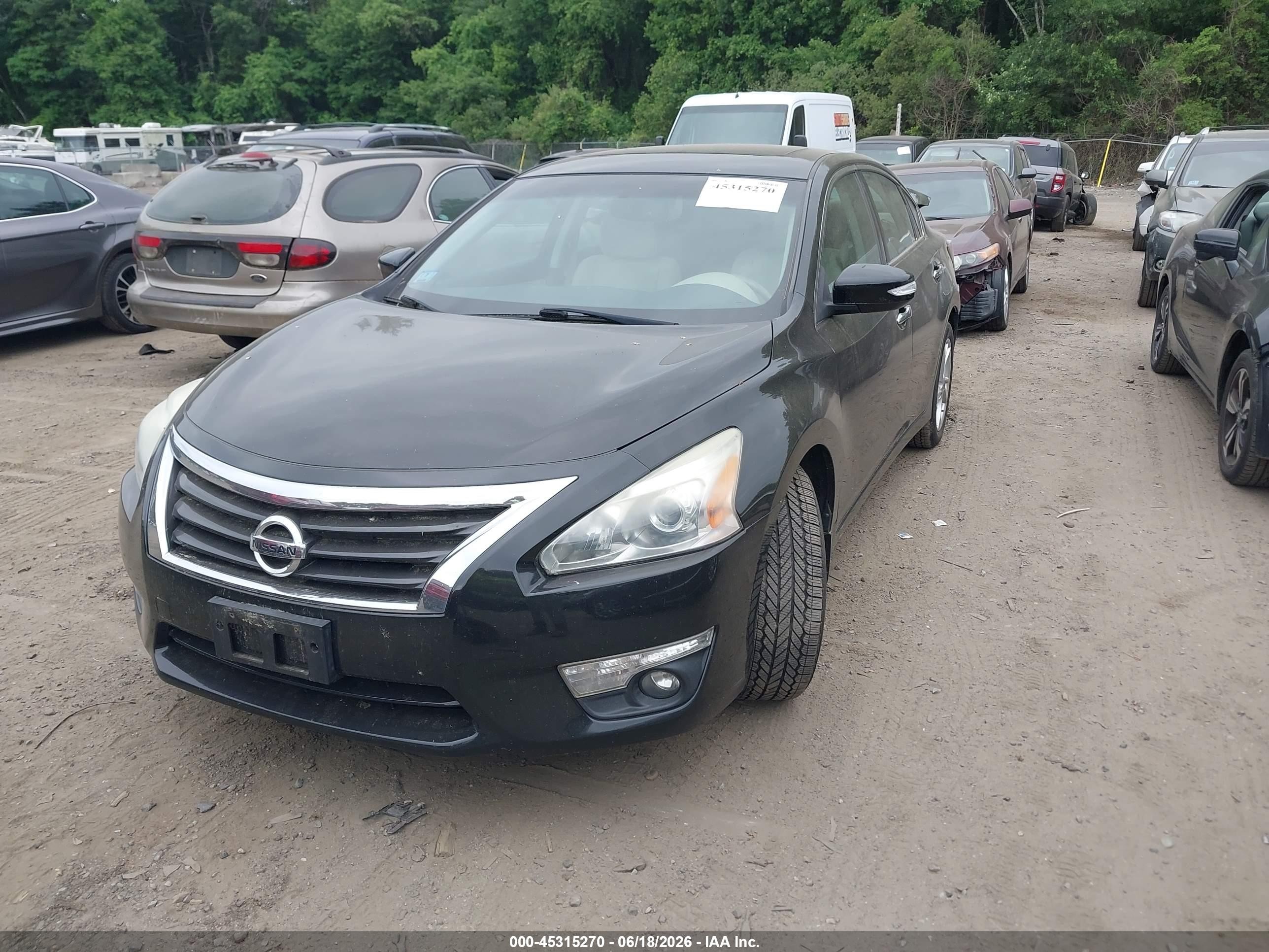 2015 Nissan Altima 2.5 Sl Черный vin: 1N4AL3AP0FN901430