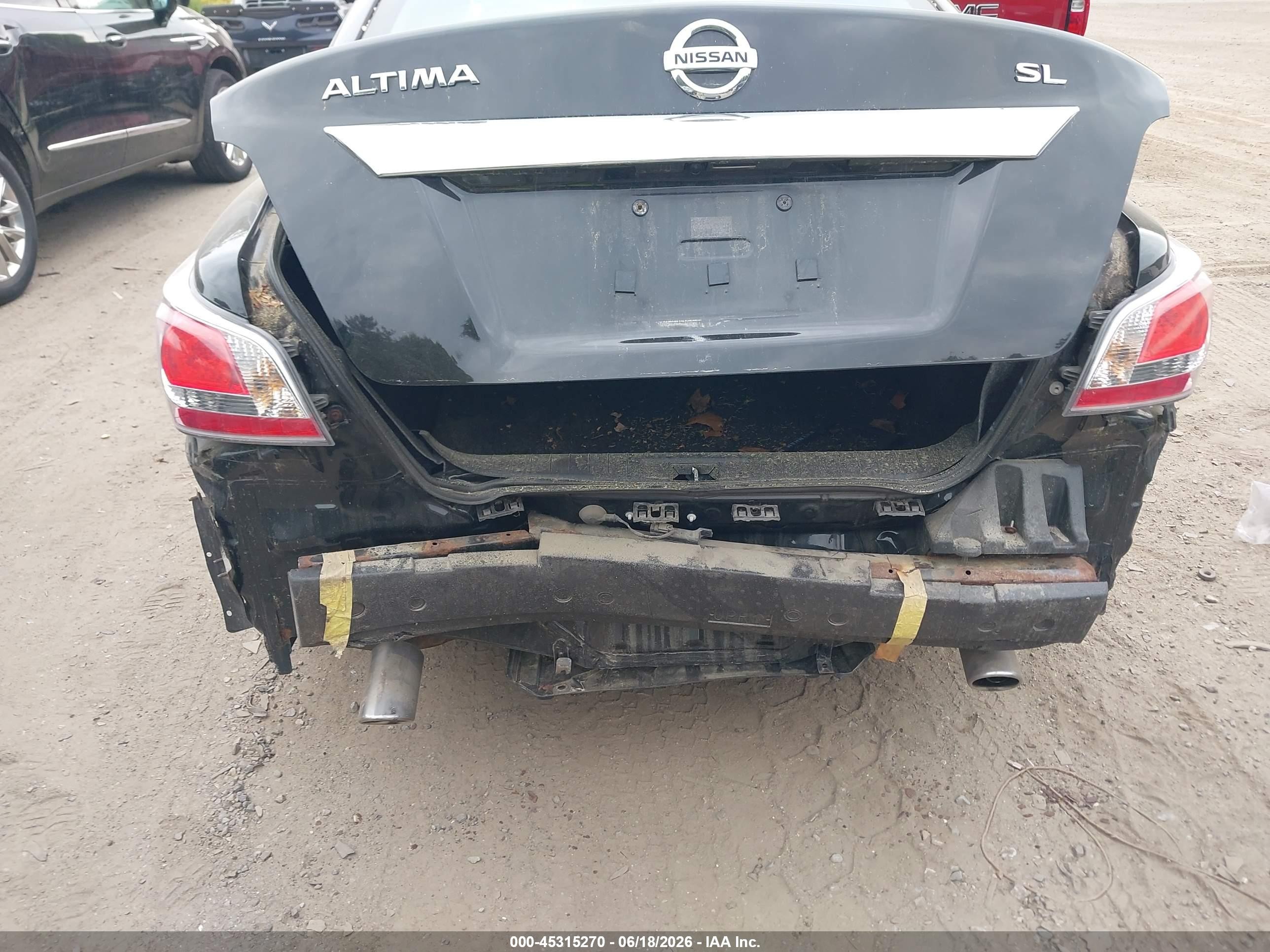 2015 Nissan Altima 2.5 Sl Черный vin: 1N4AL3AP0FN901430