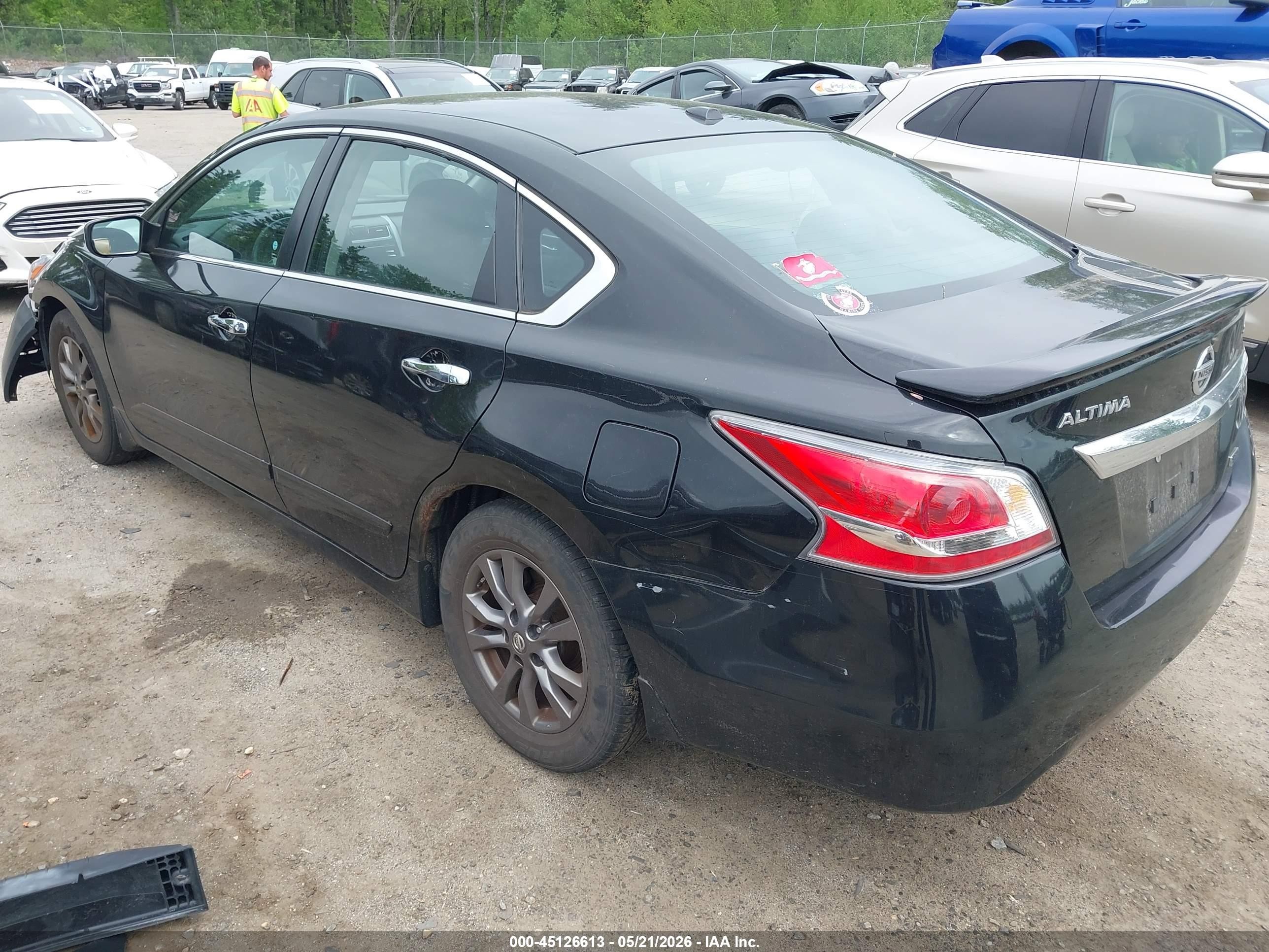2015 Nissan Altima 2.5 S Black vin: 1N4AL3AP0FN901590