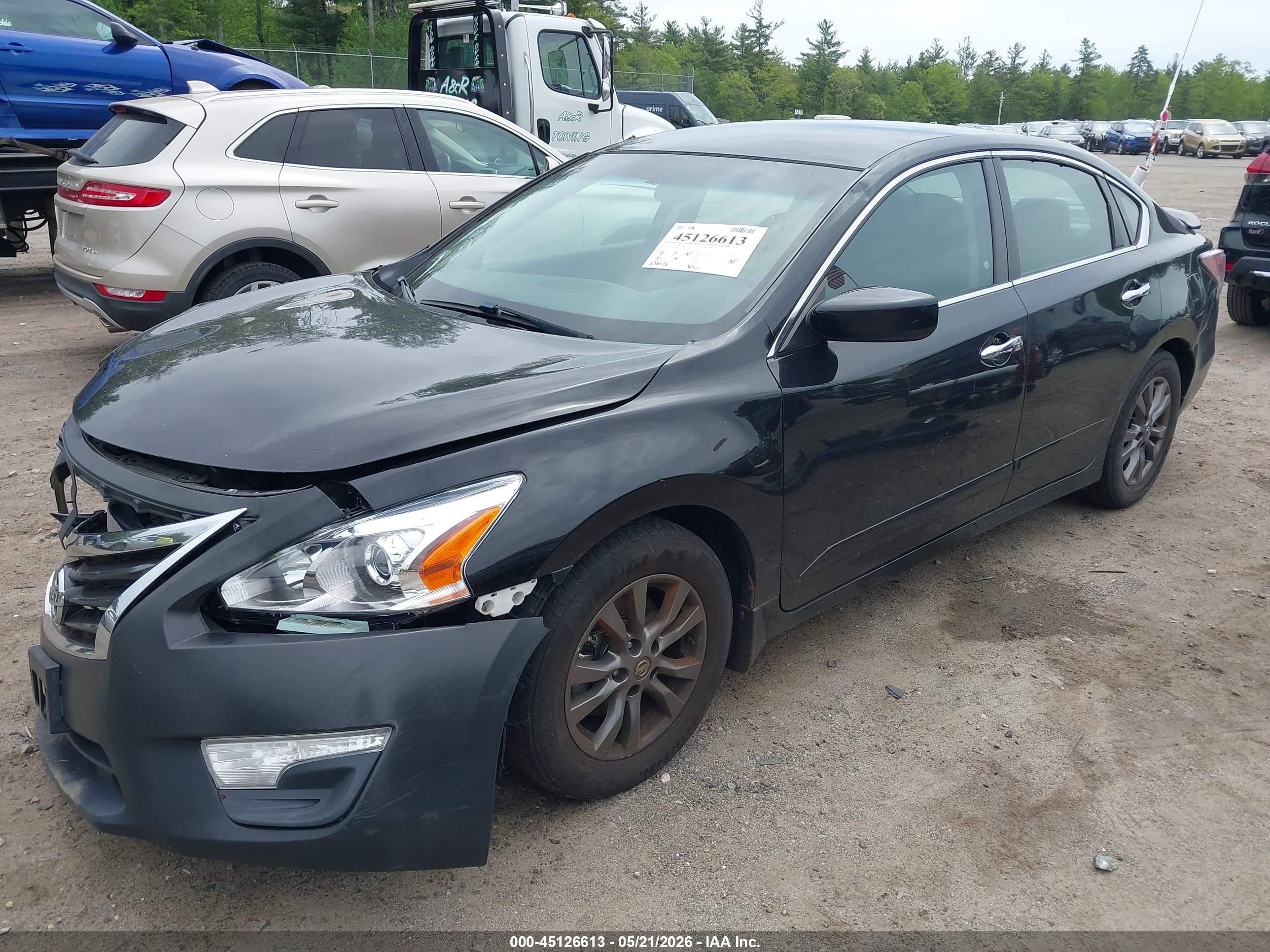 2015 Nissan Altima 2.5 S Black vin: 1N4AL3AP0FN901590