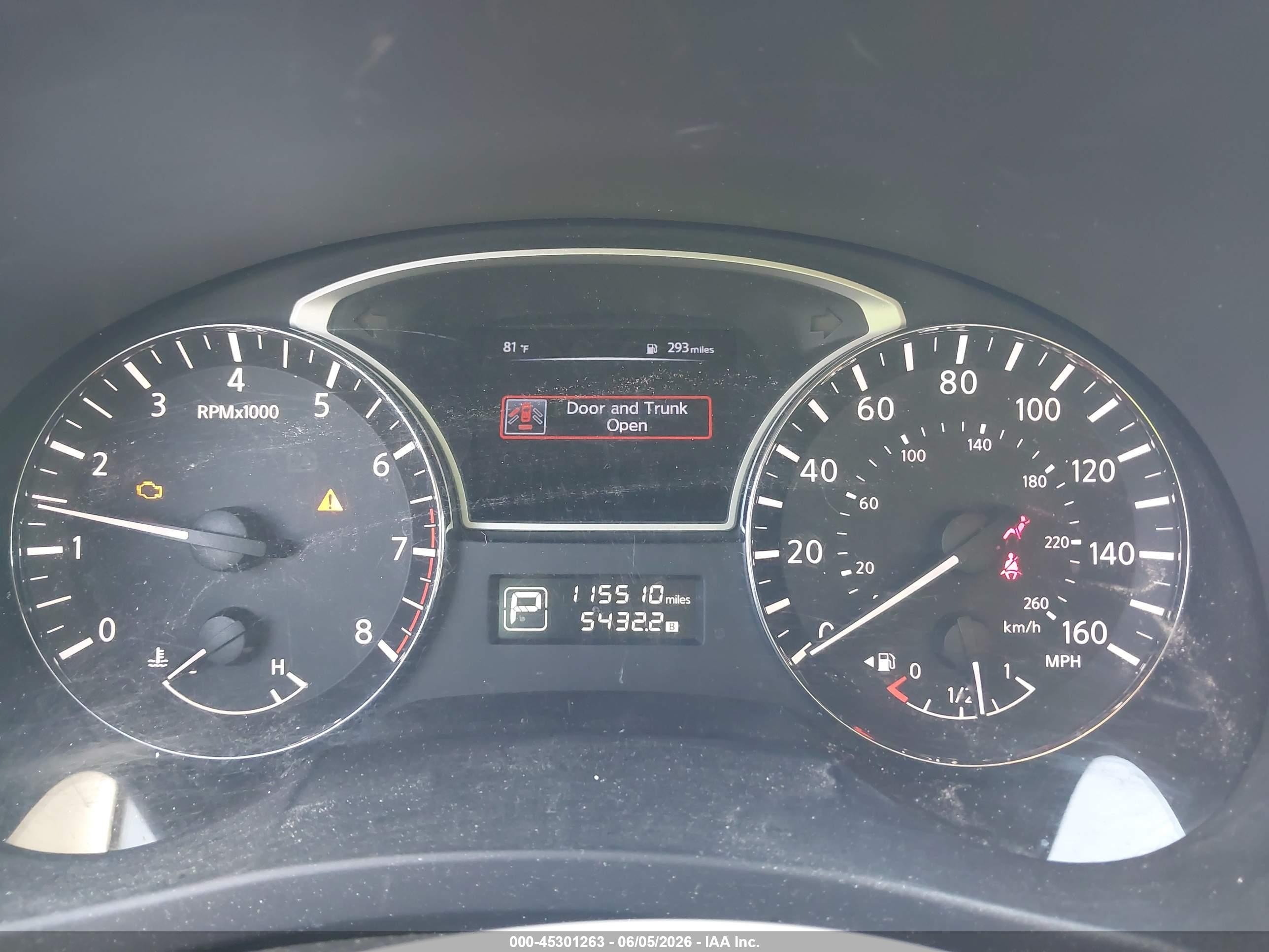 2015 Nissan Altima 2.5 S Серый vin: 1N4AL3AP0FN909933