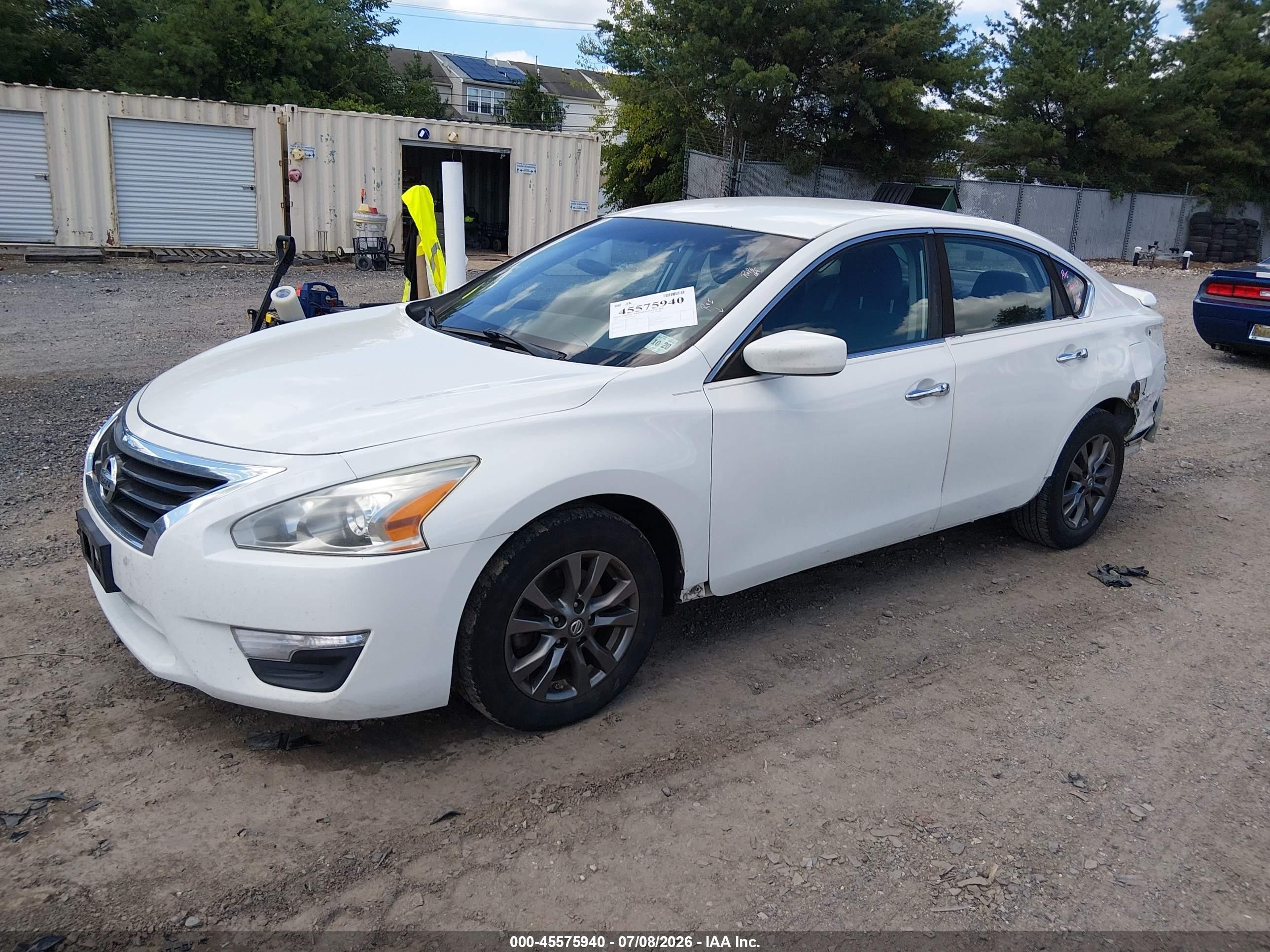 2015 Nissan Altima 2.5 S White vin: 1N4AL3AP0FN912041