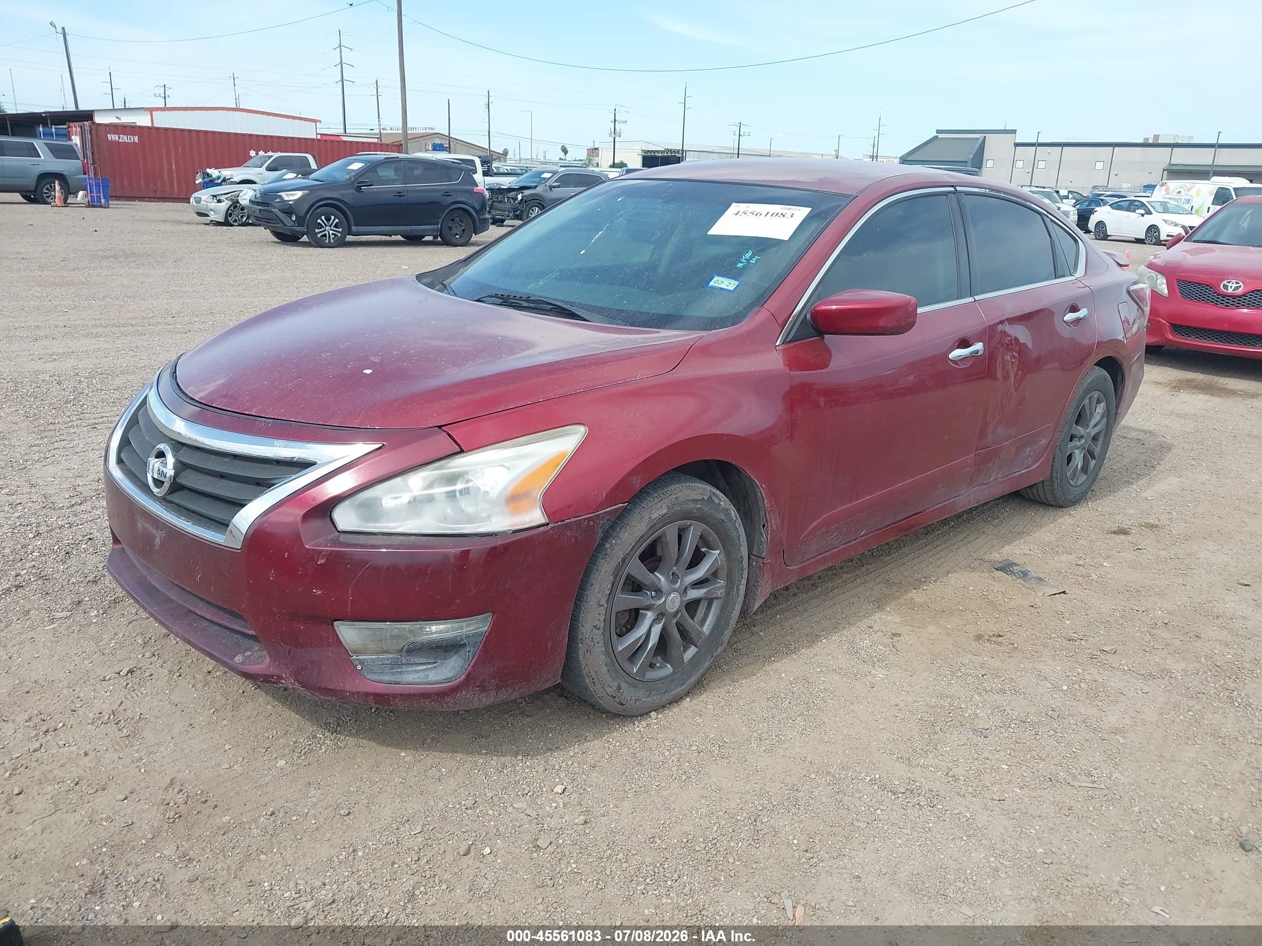 2015 Nissan Altima 2.5 S Red vin: 1N4AL3AP0FN915358