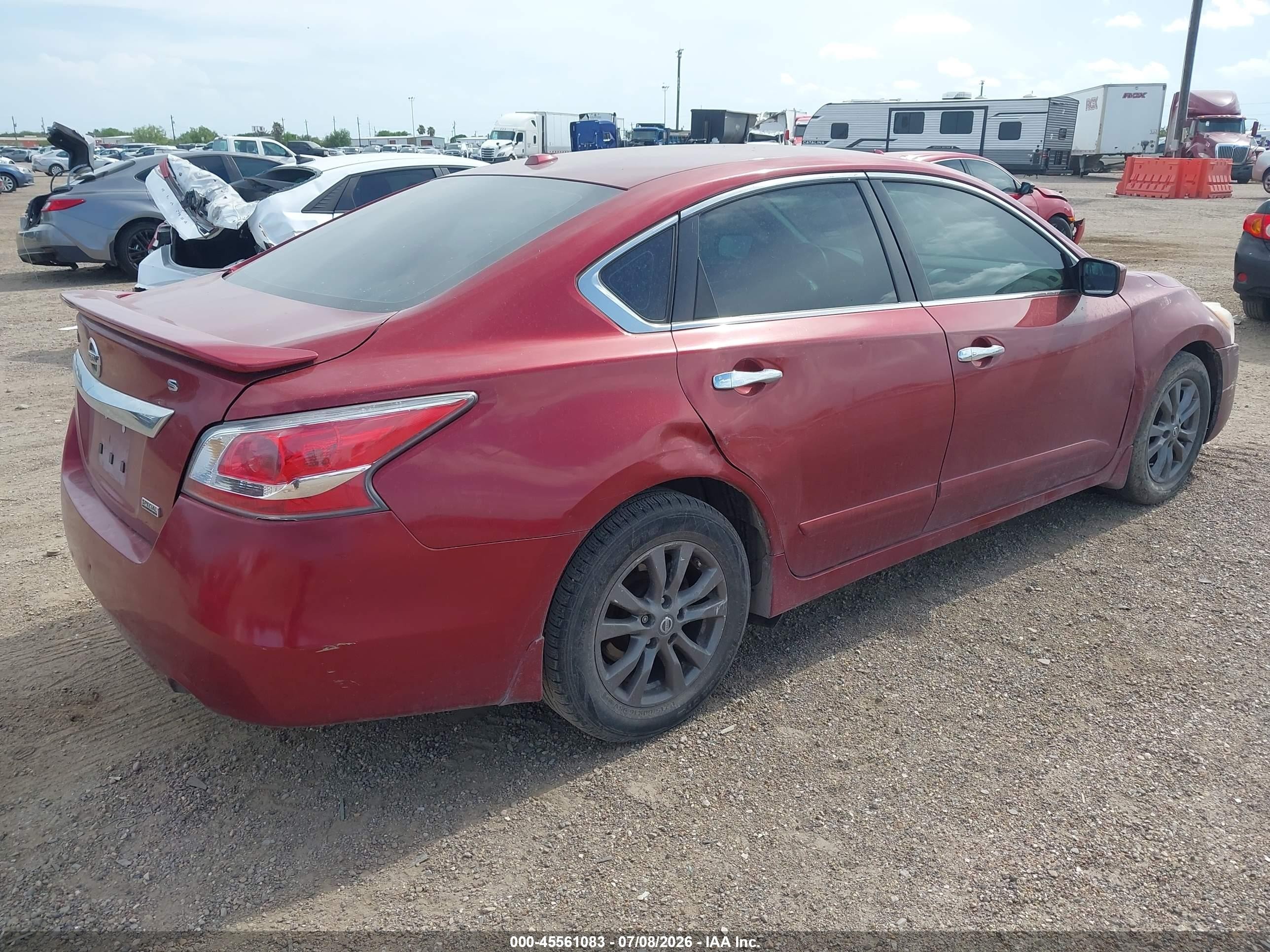 2015 Nissan Altima 2.5 S Red vin: 1N4AL3AP0FN915358