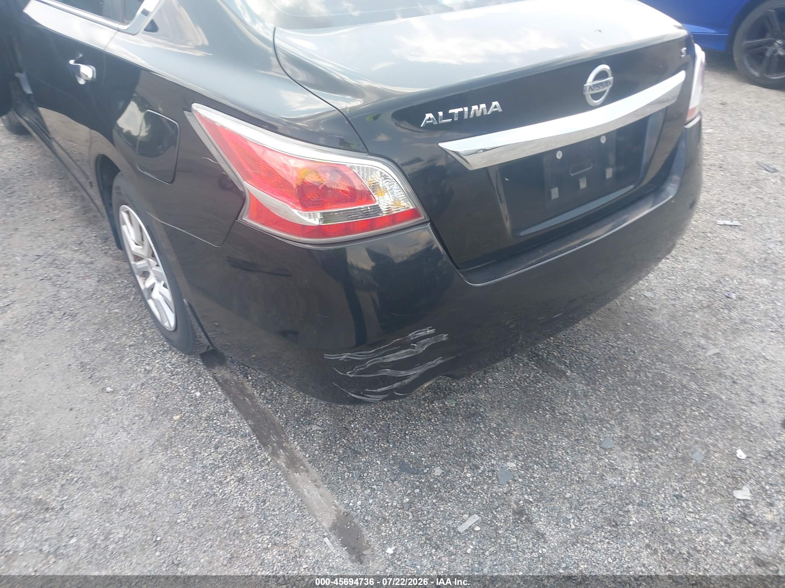 2015 Nissan Altima 2.5 S Black vin: 1N4AL3AP0FN921886