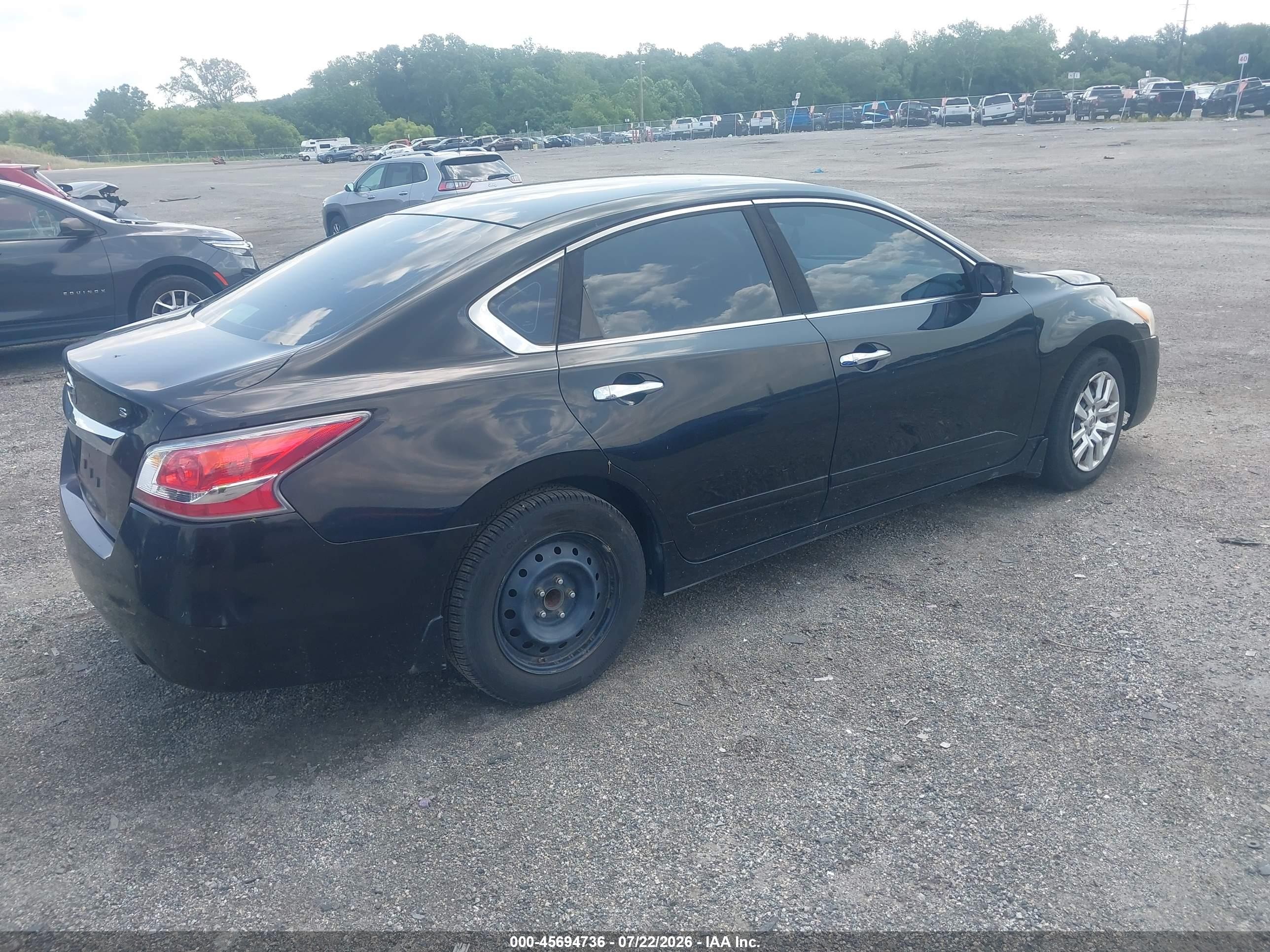 2015 Nissan Altima 2.5 S Black vin: 1N4AL3AP0FN921886