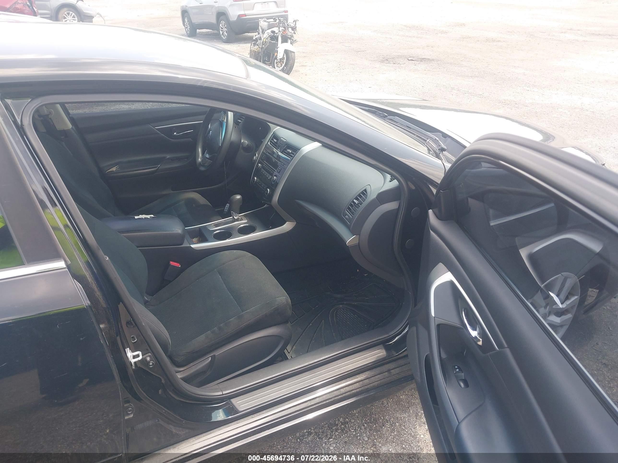 2015 Nissan Altima 2.5 S Black vin: 1N4AL3AP0FN921886