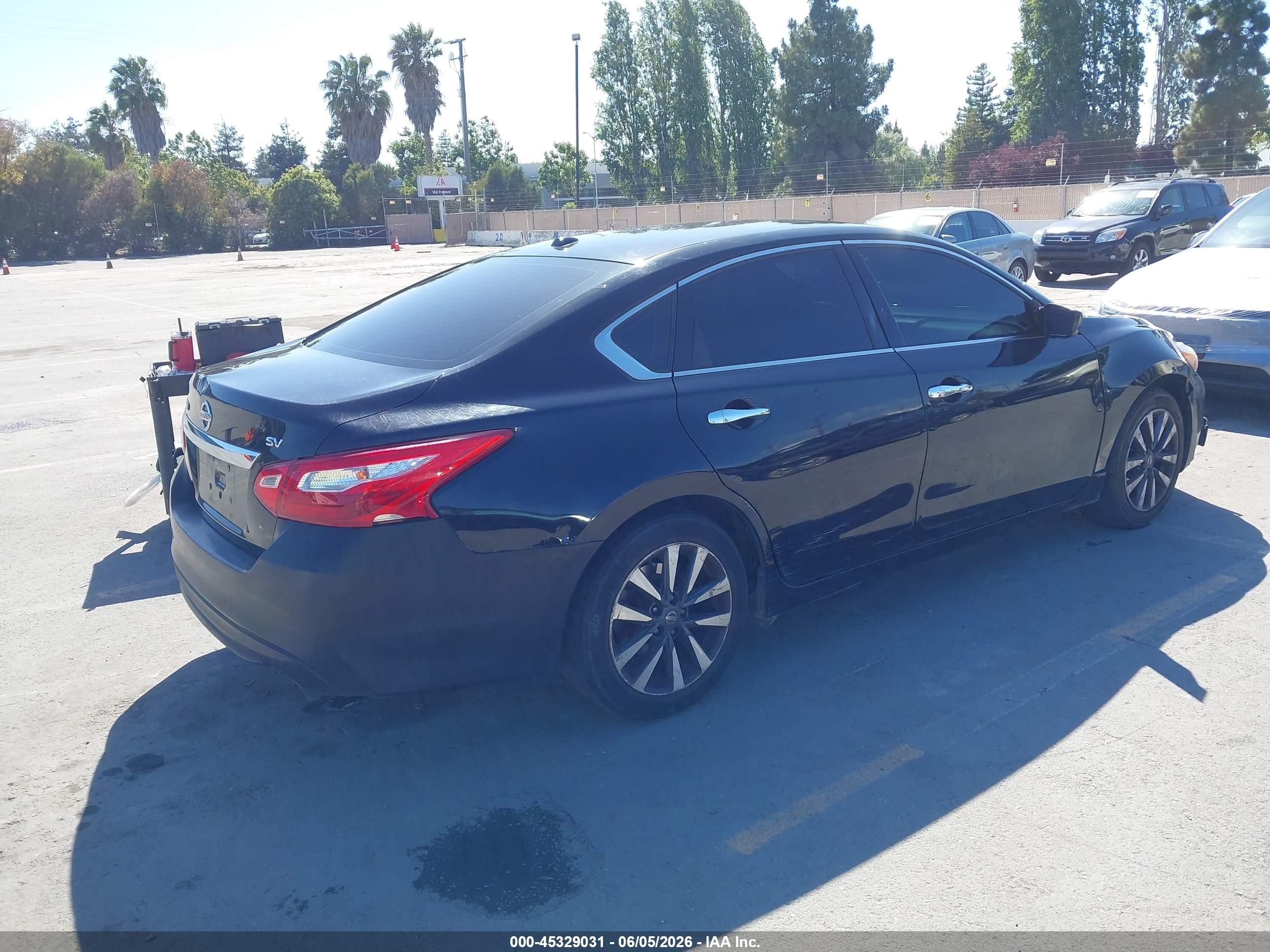 2017 Nissan Altima 2.5 Sv Black vin: 1N4AL3AP0HC288093