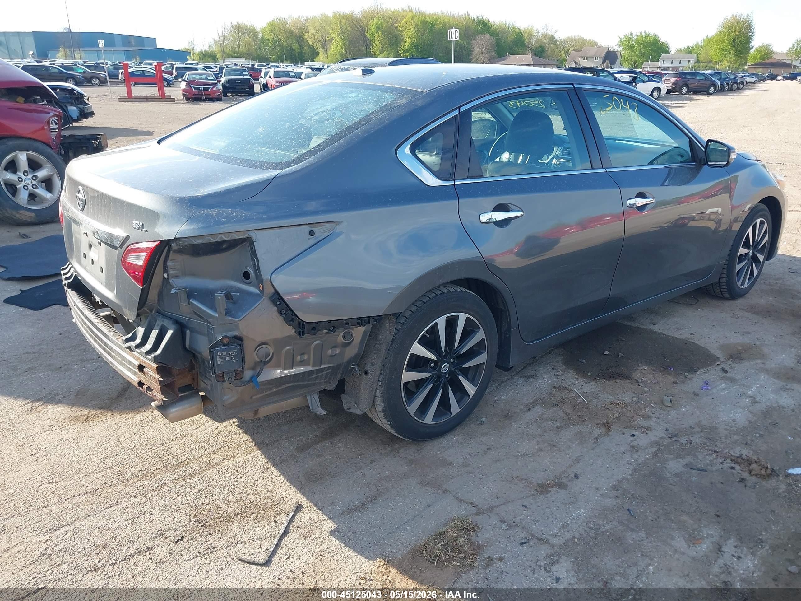 2018 Nissan Altima 2.5 Sl Gray vin: 1N4AL3AP0JC102834