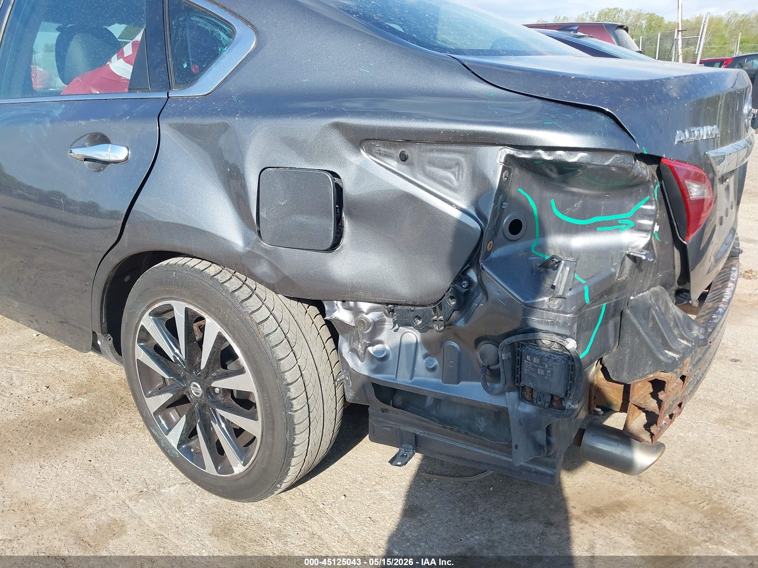 2018 Nissan Altima 2.5 Sl Gray vin: 1N4AL3AP0JC102834