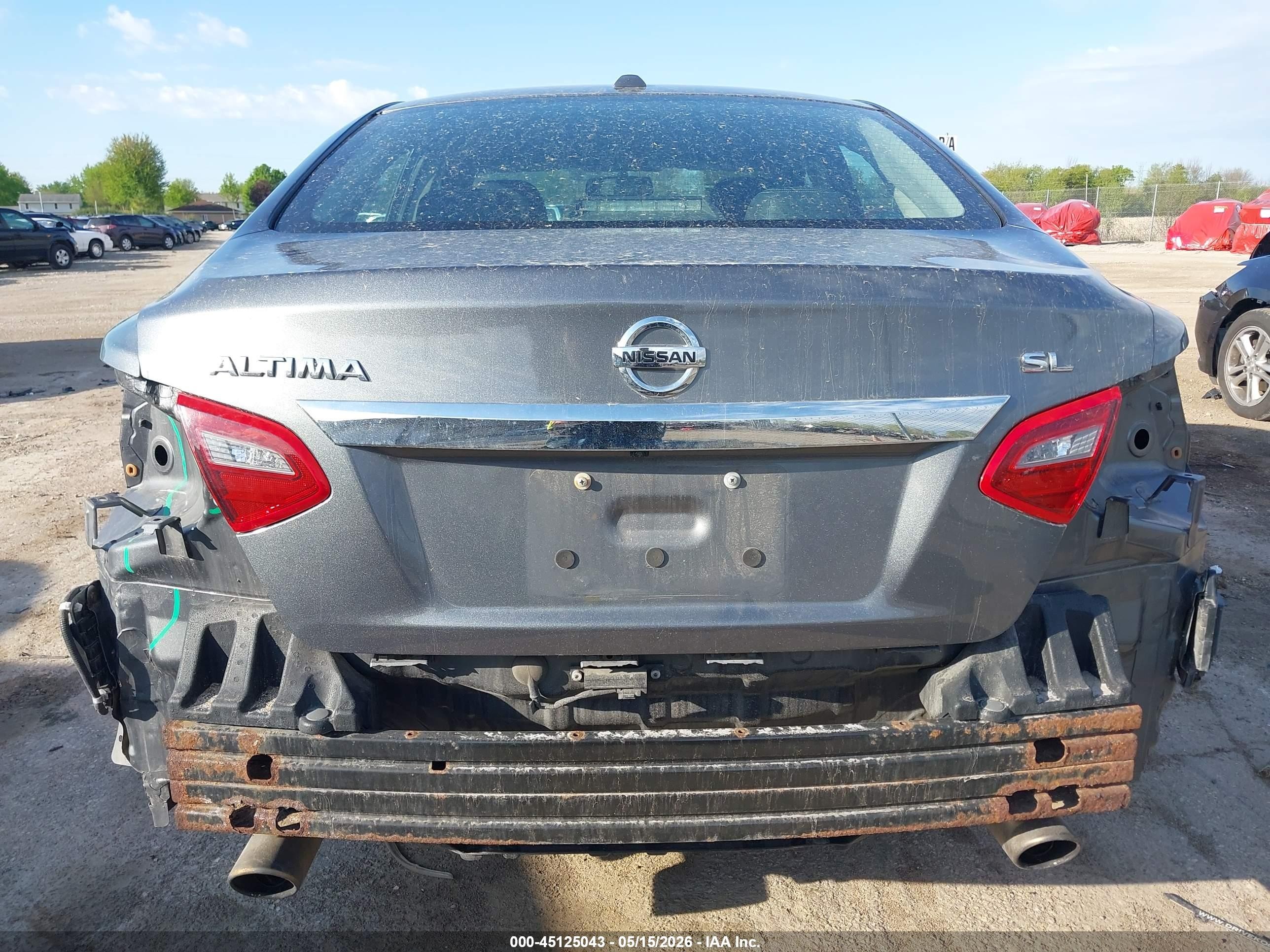 2018 Nissan Altima 2.5 Sl Gray vin: 1N4AL3AP0JC102834
