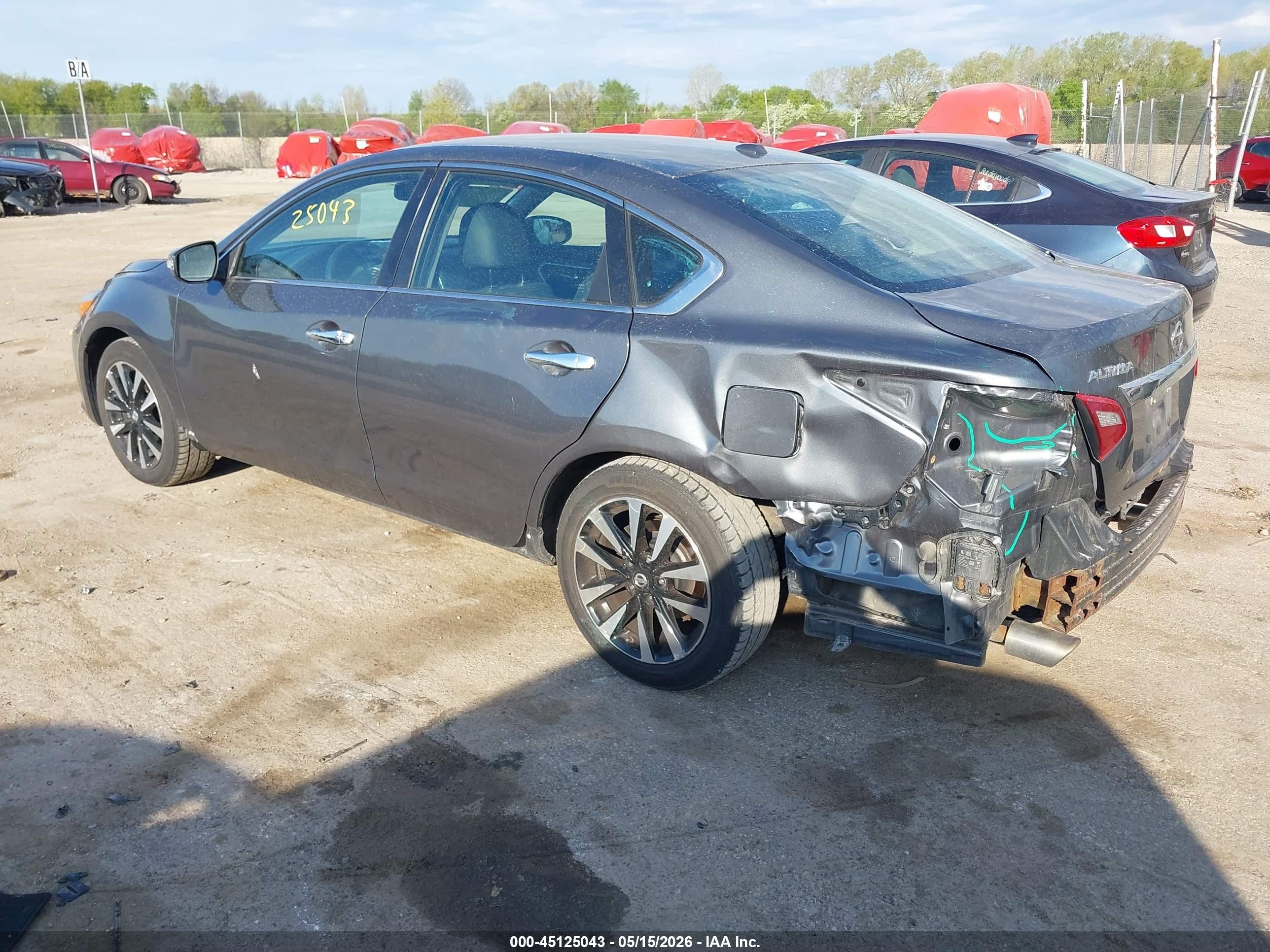 2018 Nissan Altima 2.5 Sl Gray vin: 1N4AL3AP0JC102834