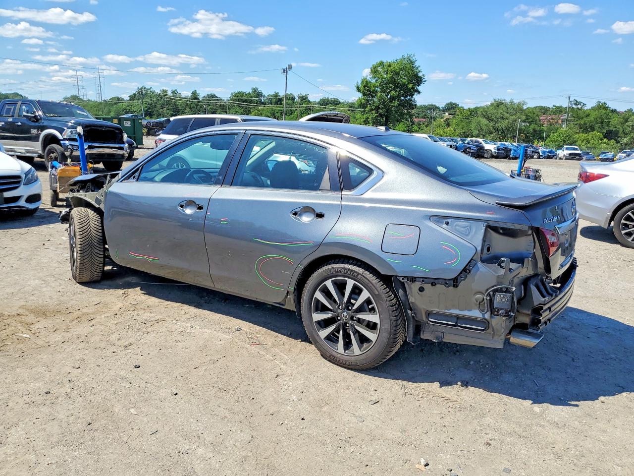 2018 Nissan Altima 2.5 Sl Gray vin: 1N4AL3AP0JC213609