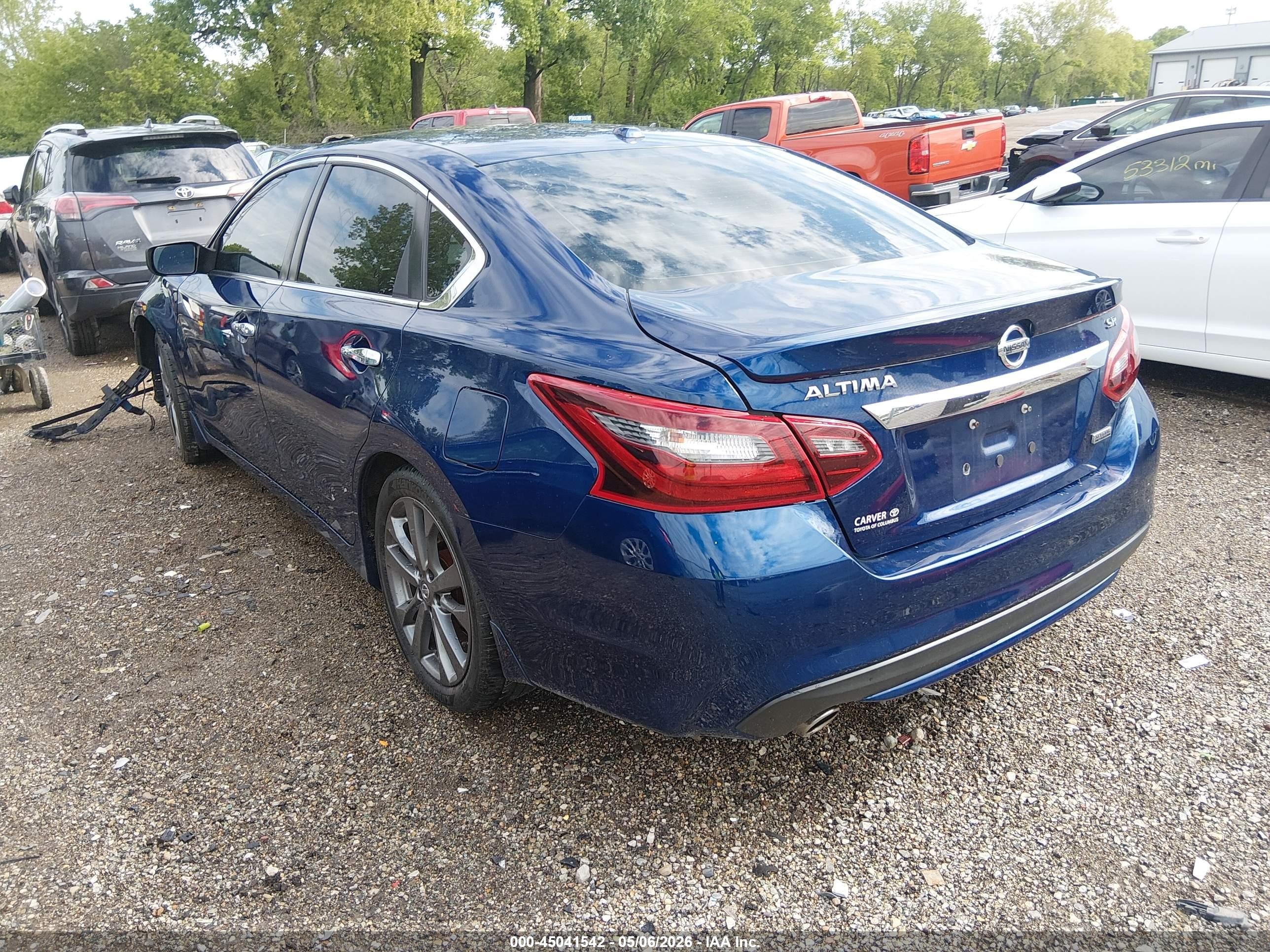 2018 Nissan Altima 2.5 Sr Blue vin: 1N4AL3AP0JC263121