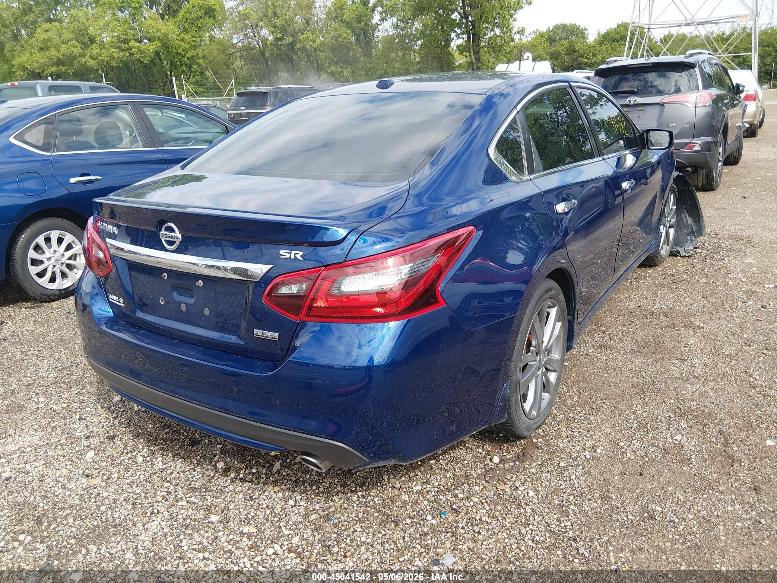 2018 Nissan Altima 2.5 Sr Blue vin: 1N4AL3AP0JC263121
