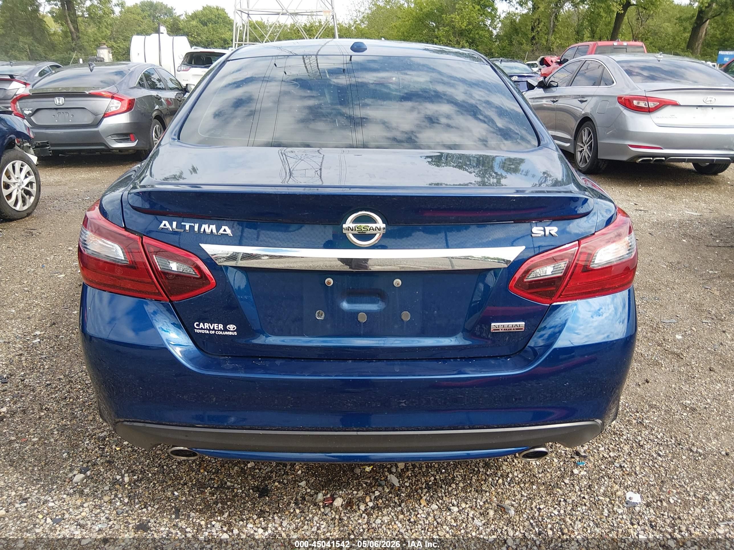 2018 Nissan Altima 2.5 Sr Blue vin: 1N4AL3AP0JC263121