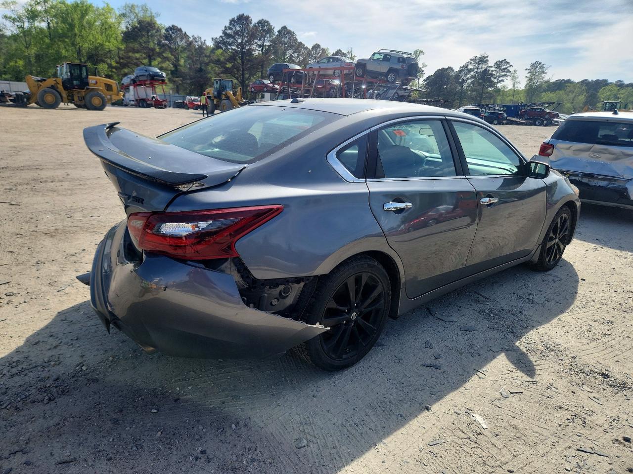 2018 Nissan Altima 2.5 Sr Серый vin: 1N4AL3AP0JC275690
