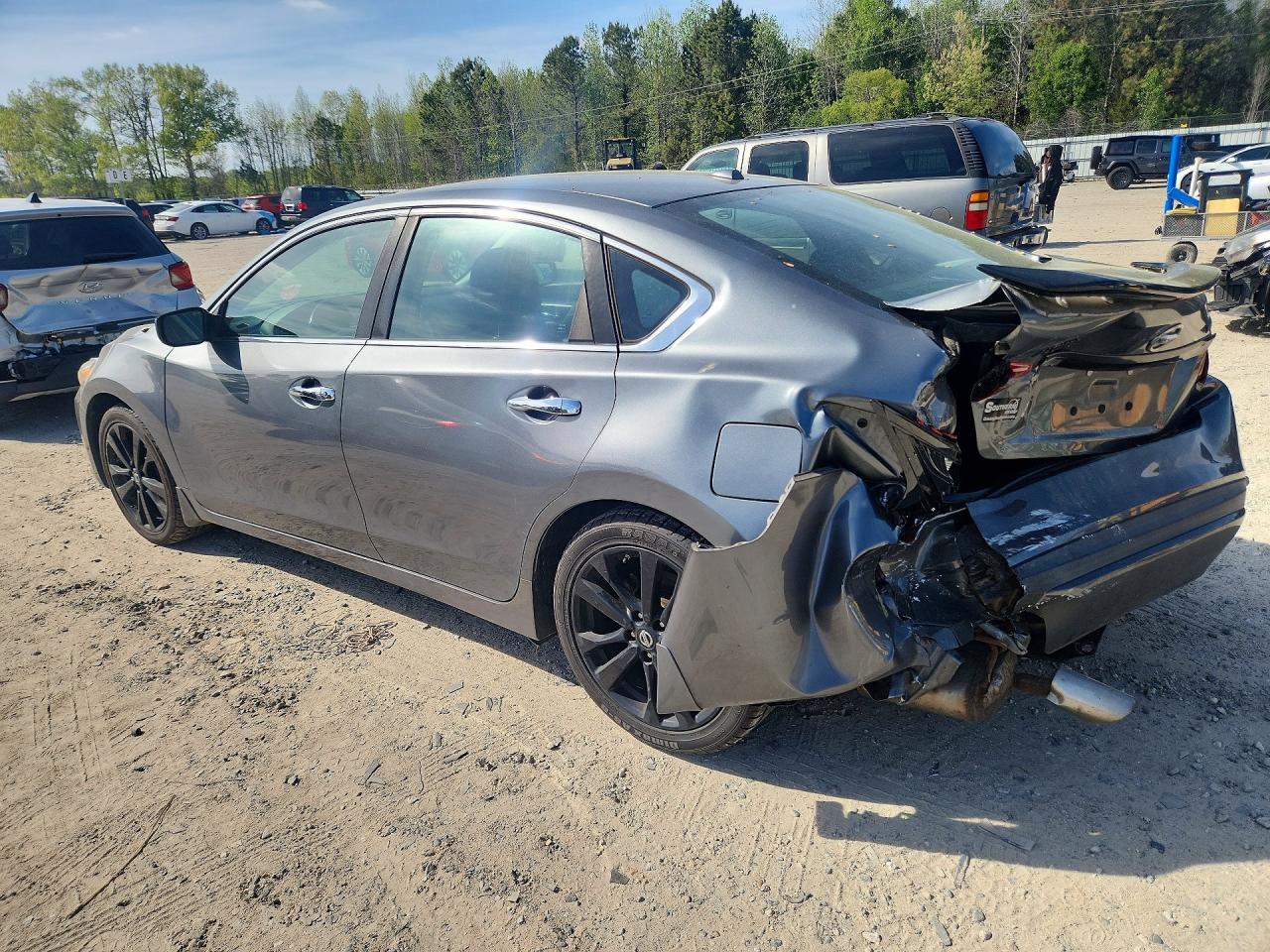 2018 Nissan Altima 2.5 Sr Серый vin: 1N4AL3AP0JC275690