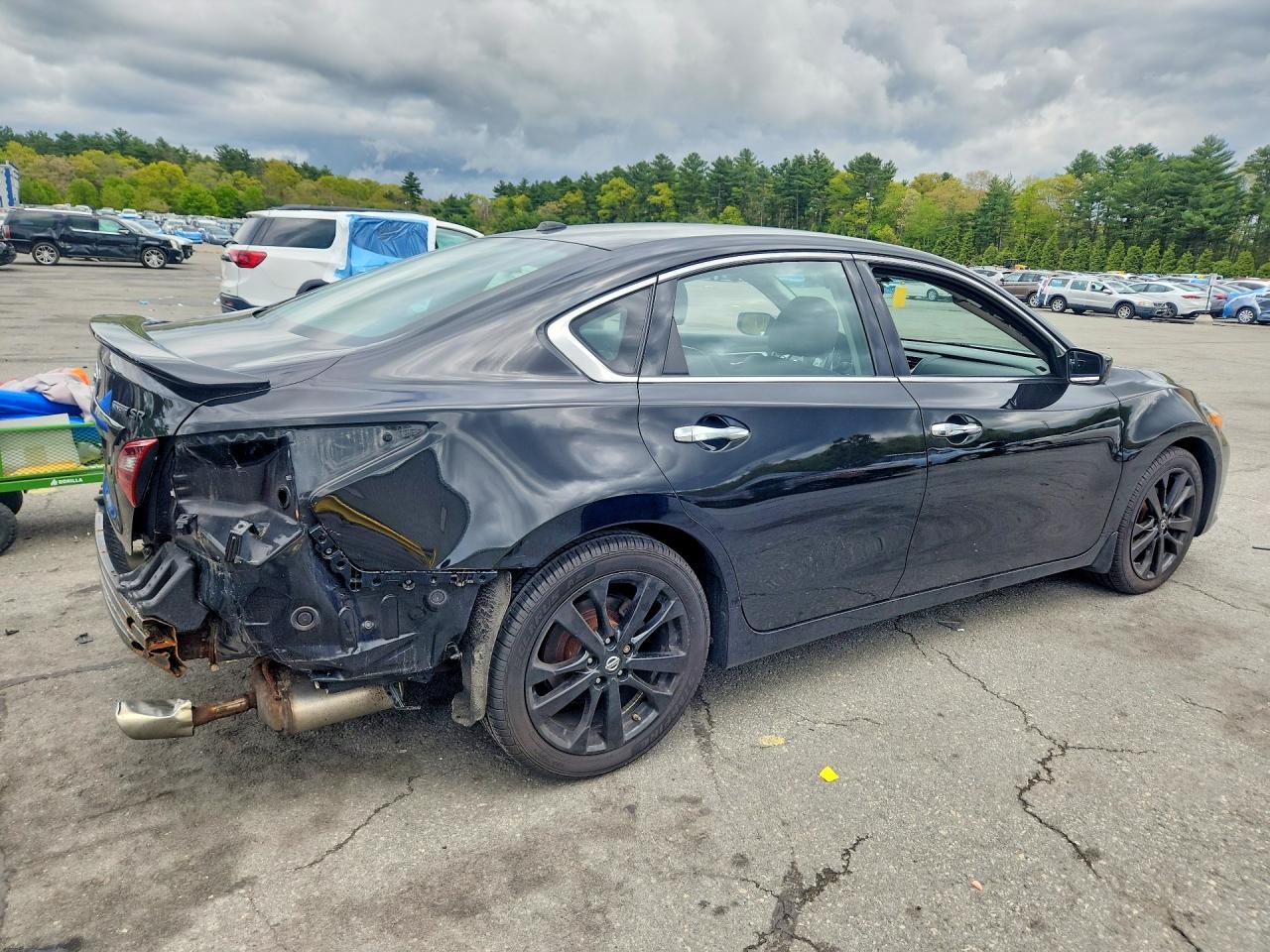 2018 Nissan Altima 2.5 Sr Black vin: 1N4AL3AP0JC277178