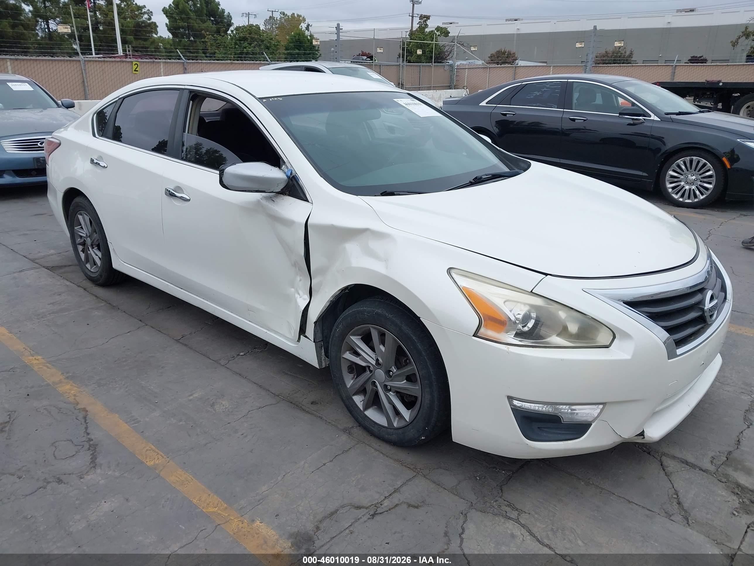 2013 Nissan Altima 2.5 S White vin: 1N4AL3AP1DC107884