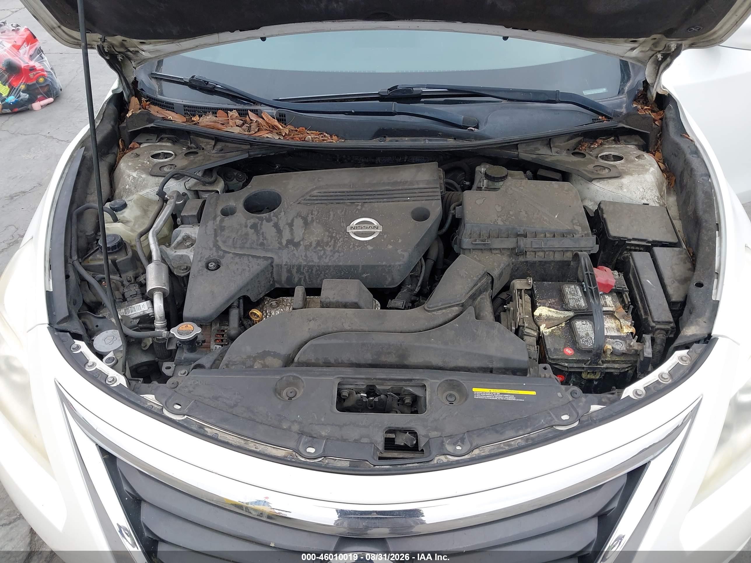 2013 Nissan Altima 2.5 S White vin: 1N4AL3AP1DC107884