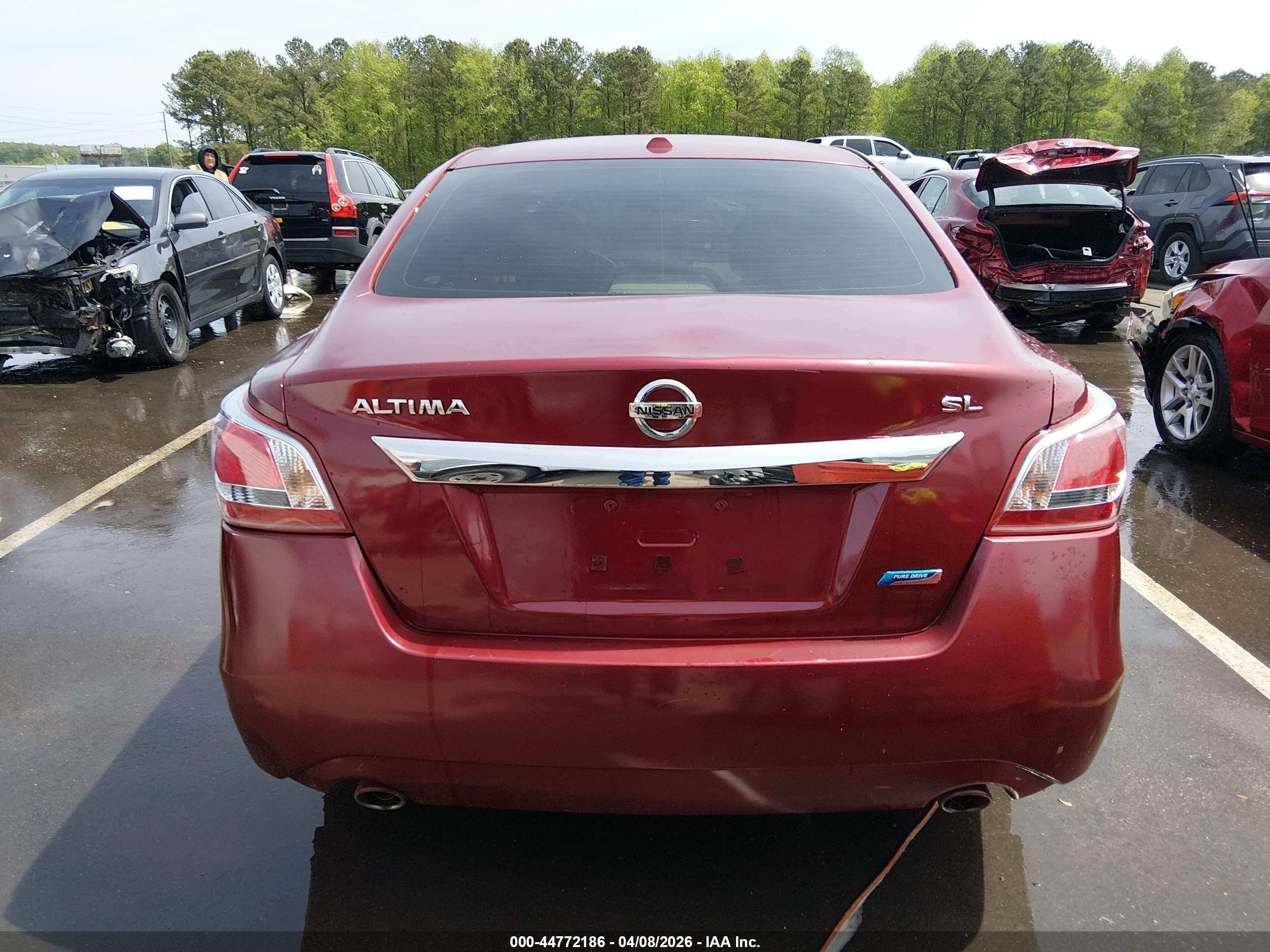 2013 Nissan Altima 2.5 Sl Красный vin: 1N4AL3AP1DC147592
