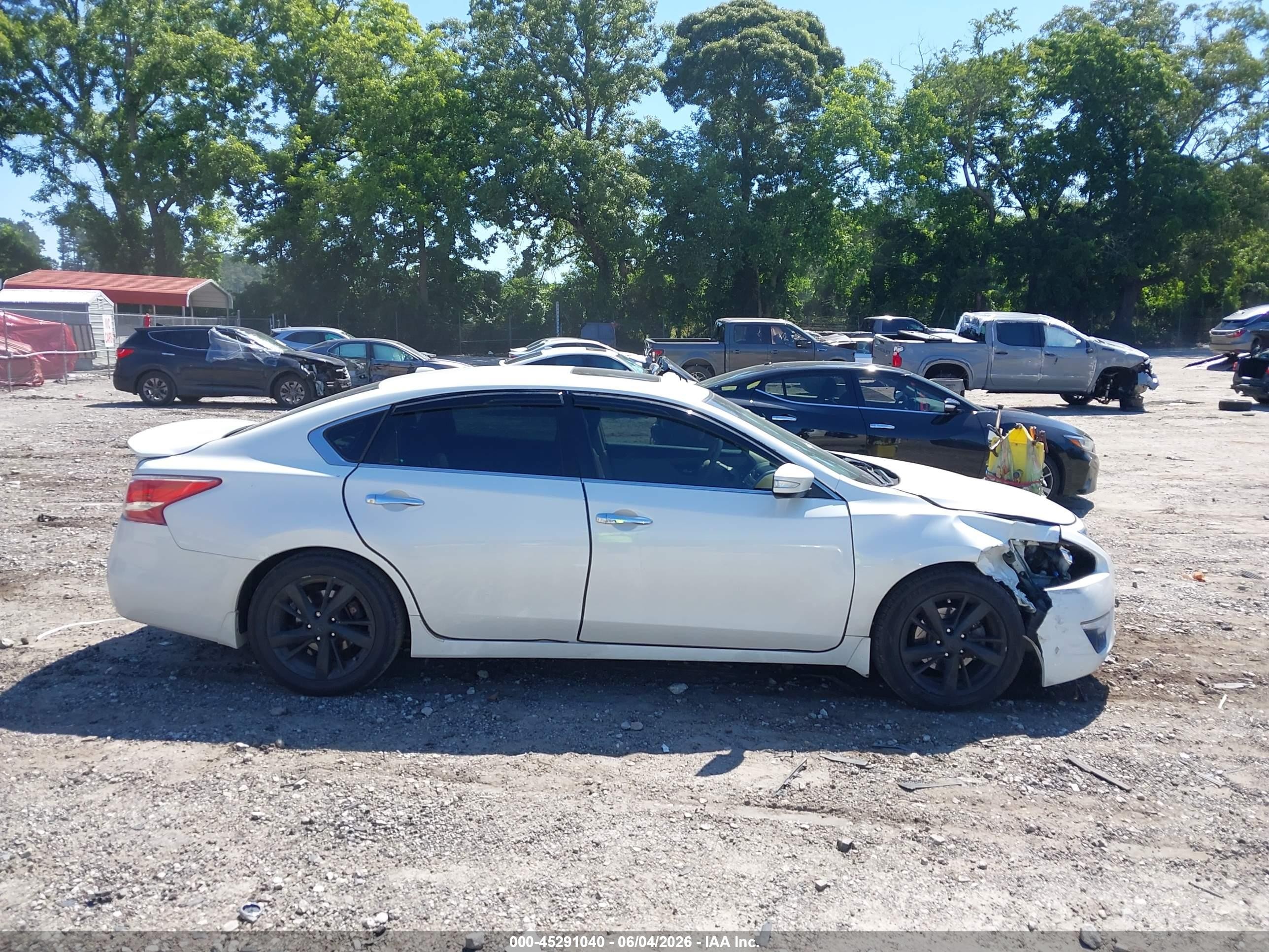 2013 Nissan Altima 2.5 Sl White vin: 1N4AL3AP1DC193147