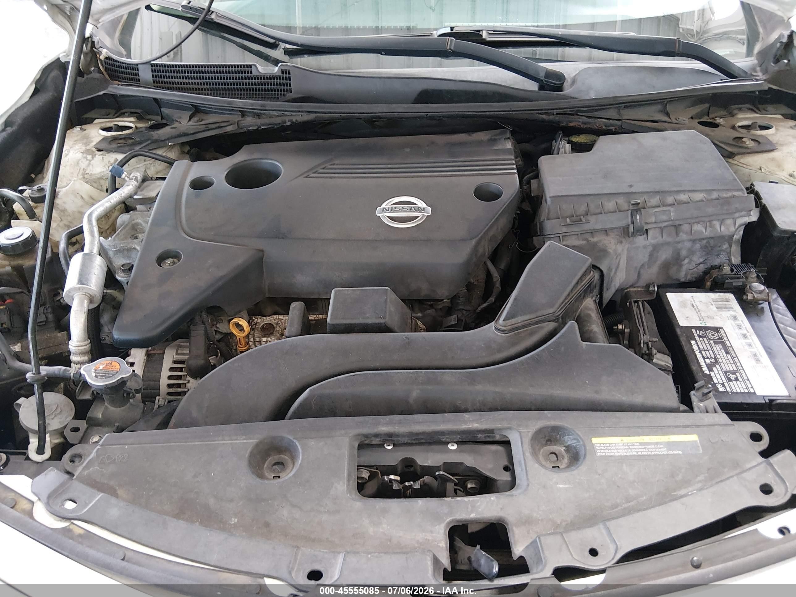 2013 Nissan Altima 2.5 Sv White vin: 1N4AL3AP1DC195903