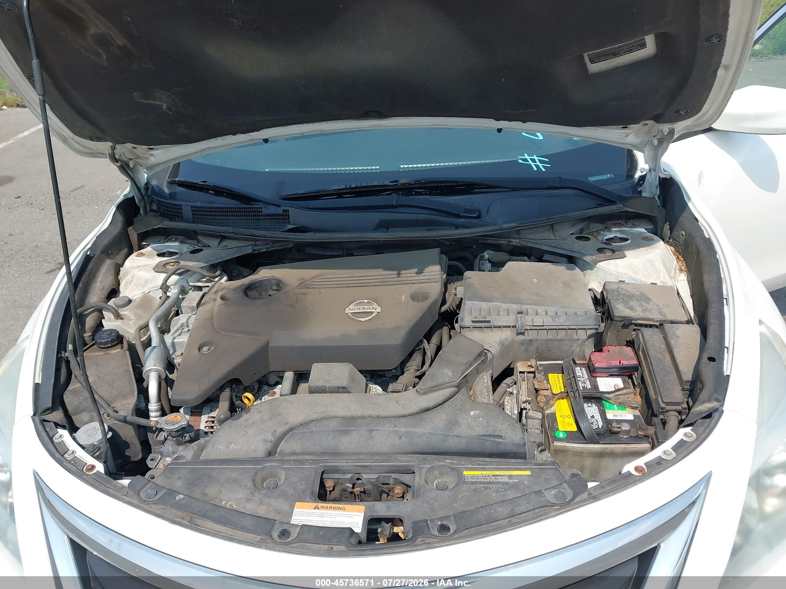 2013 Nissan Altima 2.5 Sv Белый vin: 1N4AL3AP1DC196694