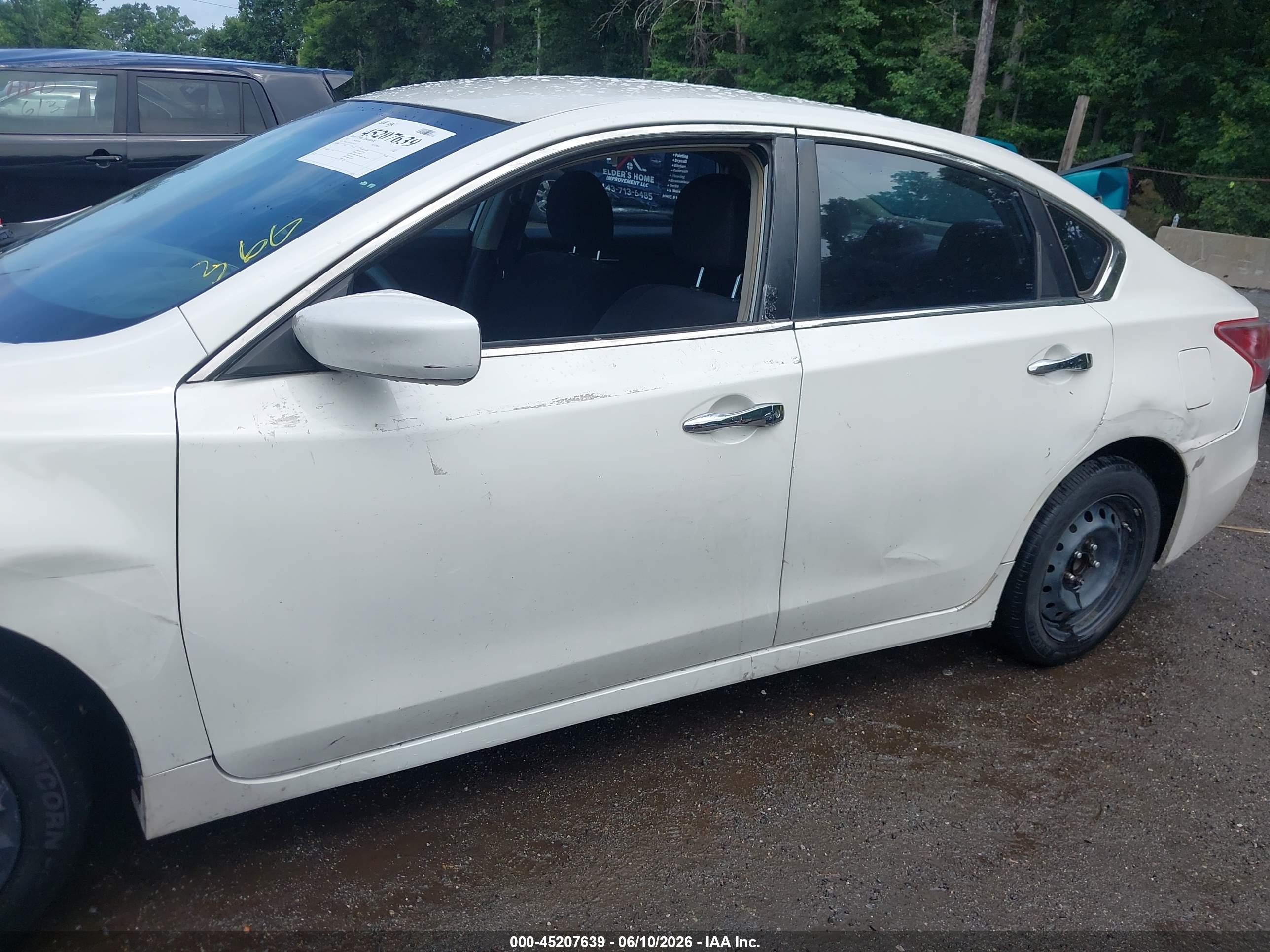 2013 Nissan Altima 2.5 S White vin: 1N4AL3AP1DC214255