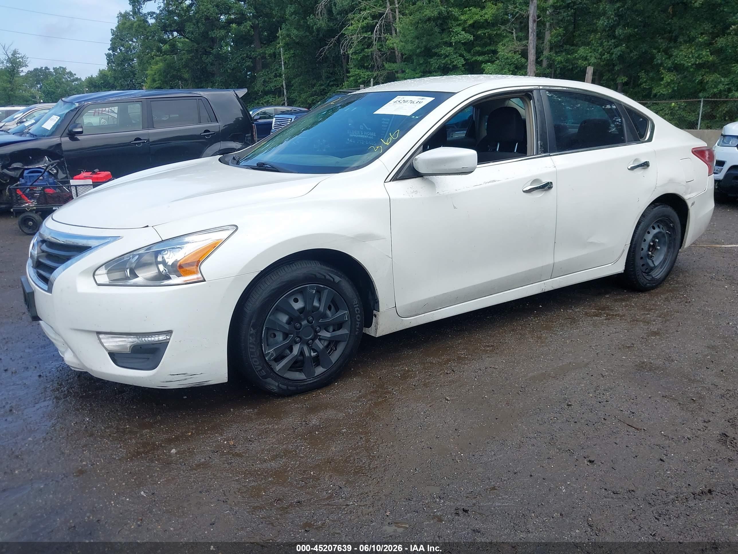 2013 Nissan Altima 2.5 S White vin: 1N4AL3AP1DC214255