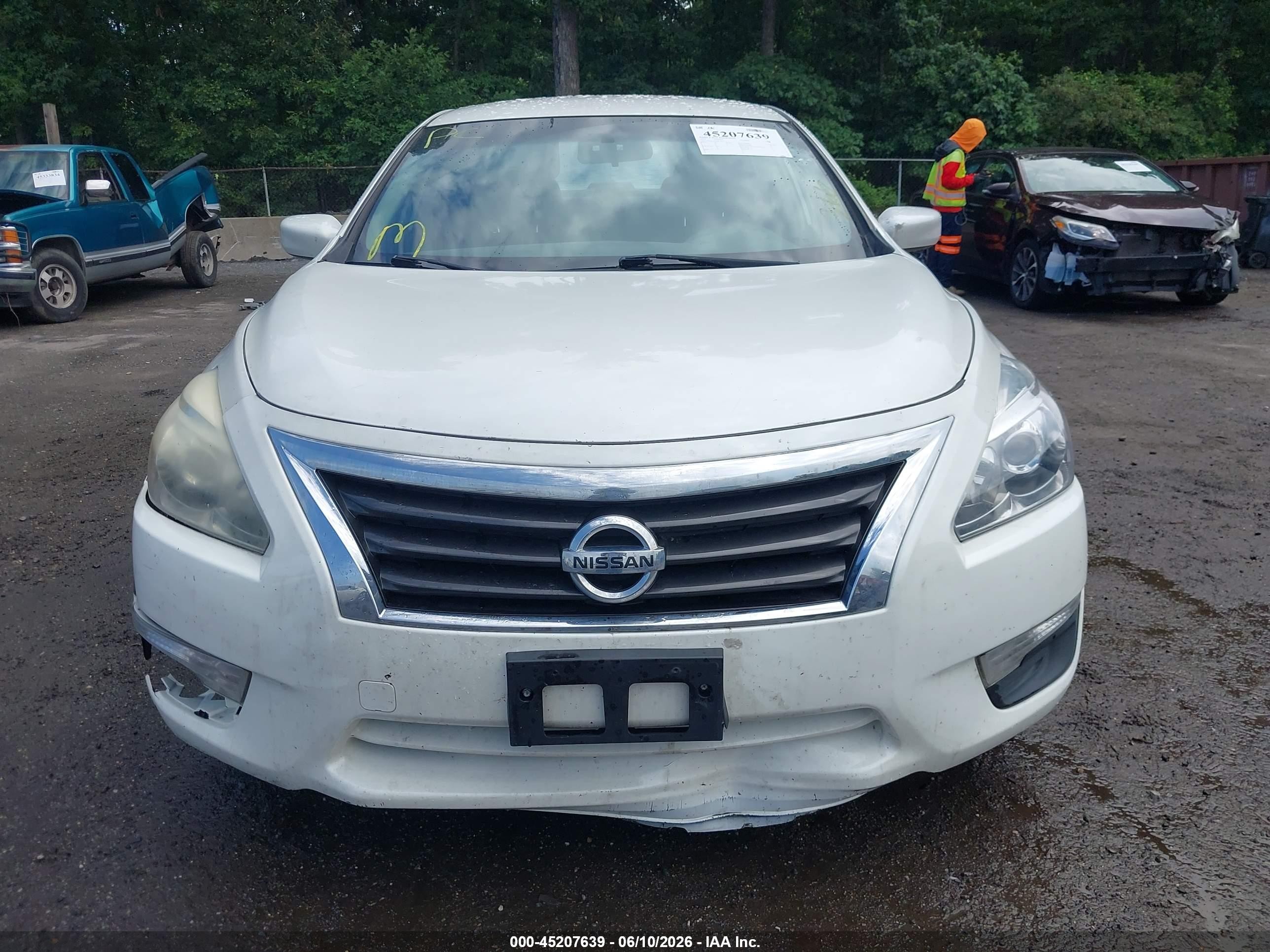 2013 Nissan Altima 2.5 S White vin: 1N4AL3AP1DC214255