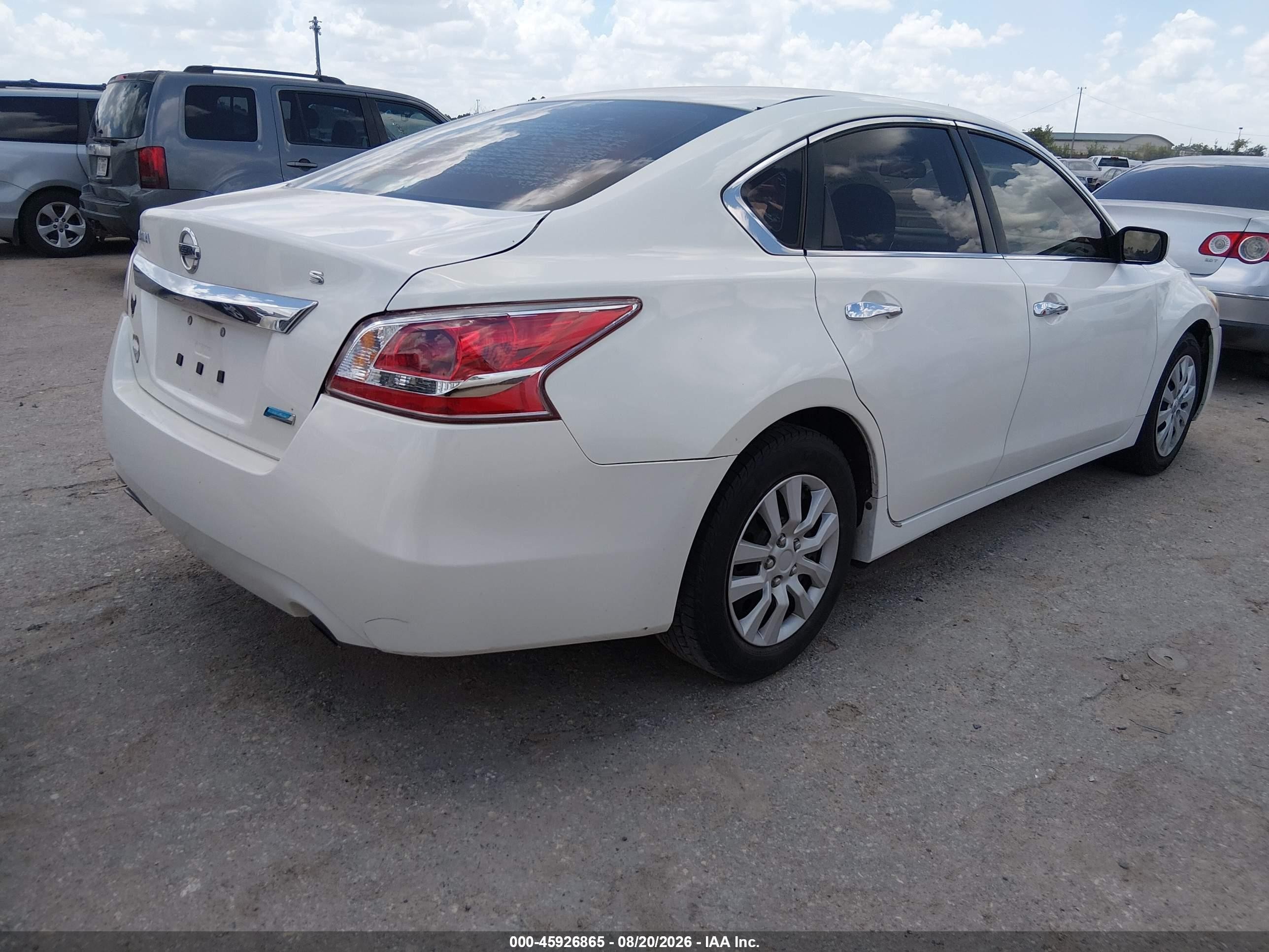 2013 Nissan Altima 2.5 S White vin: 1N4AL3AP1DC227264