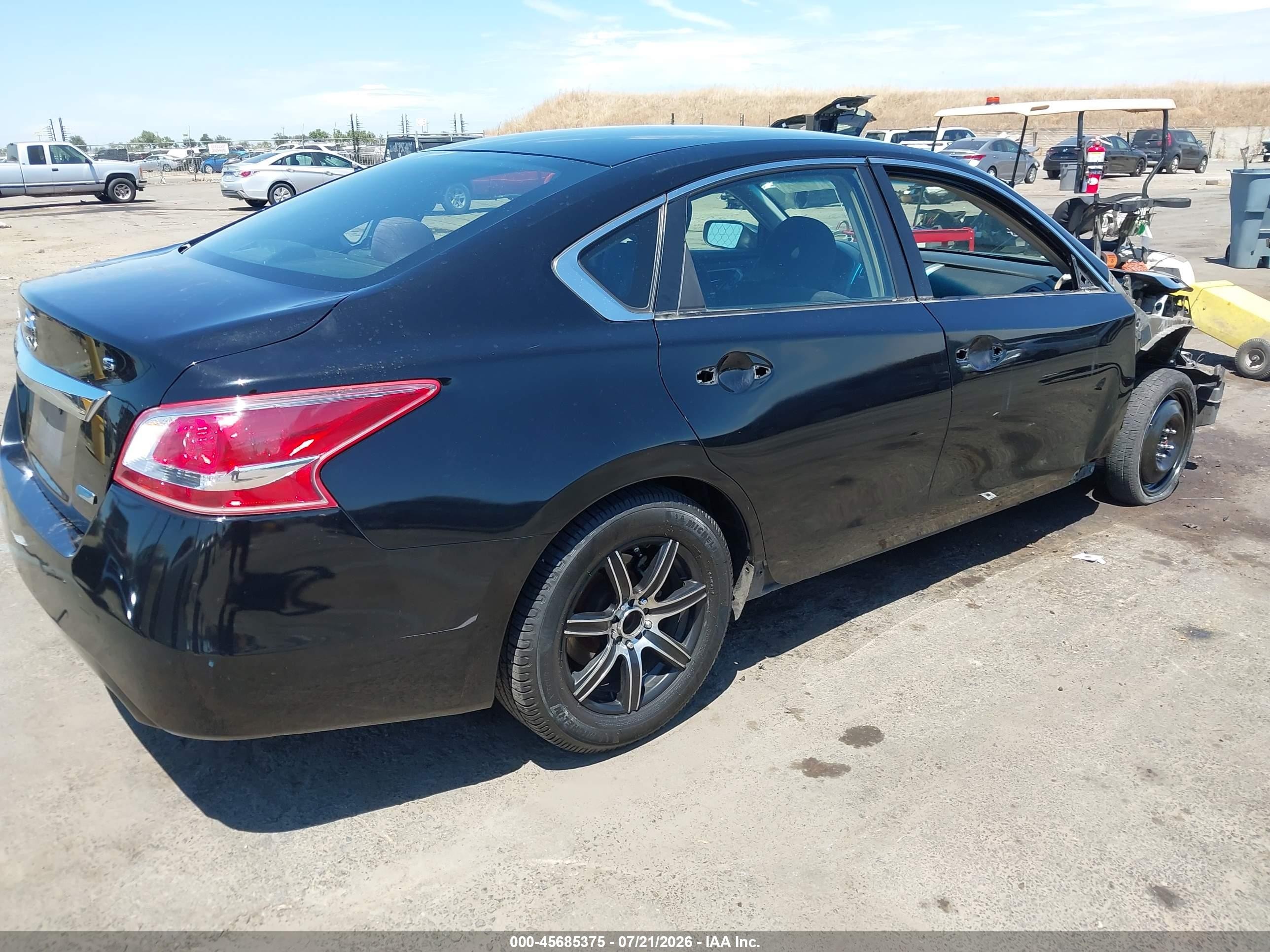 2013 Nissan Altima 2.5 S Black vin: 1N4AL3AP1DC235283