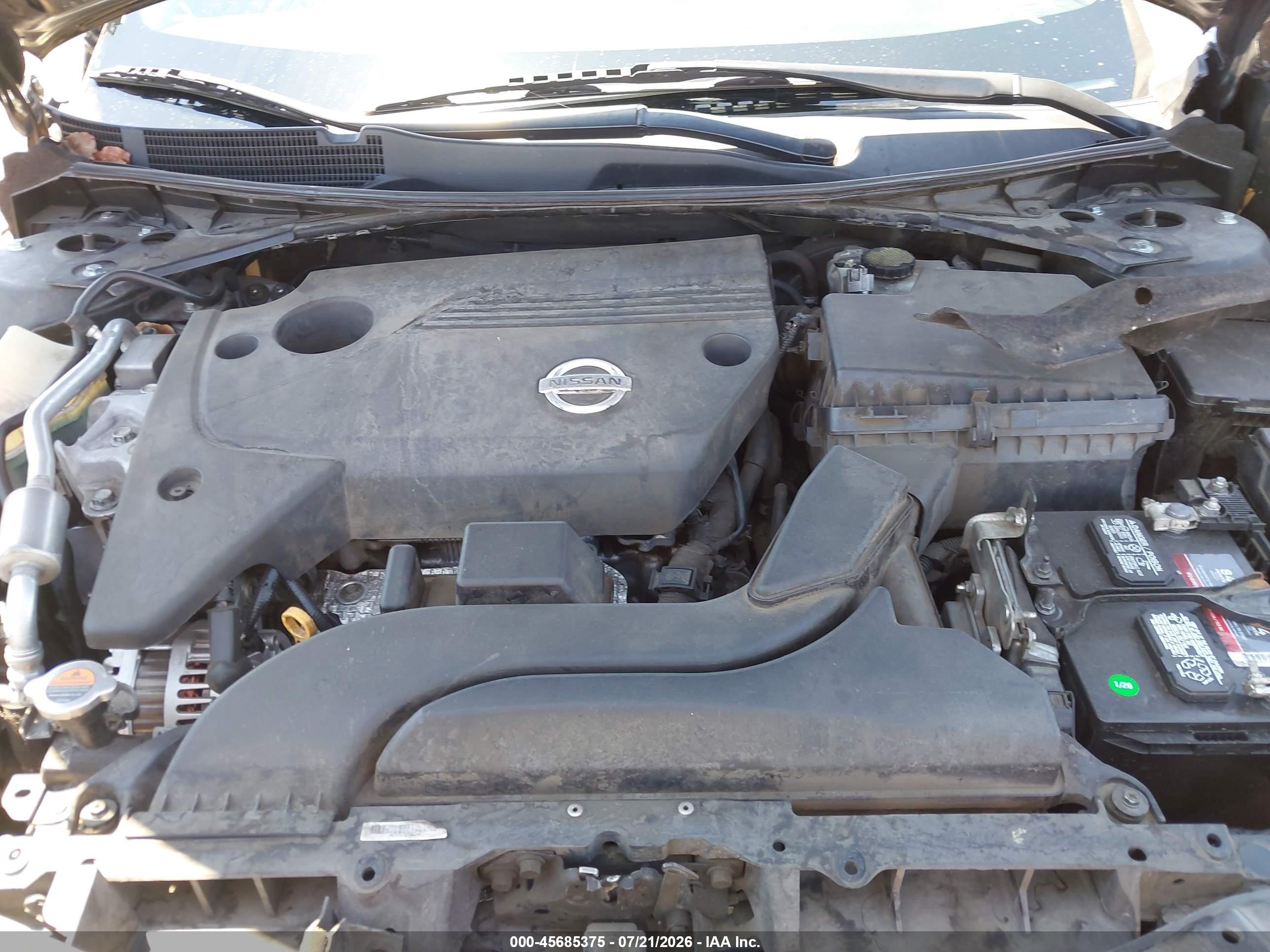 2013 Nissan Altima 2.5 S Black vin: 1N4AL3AP1DC235283