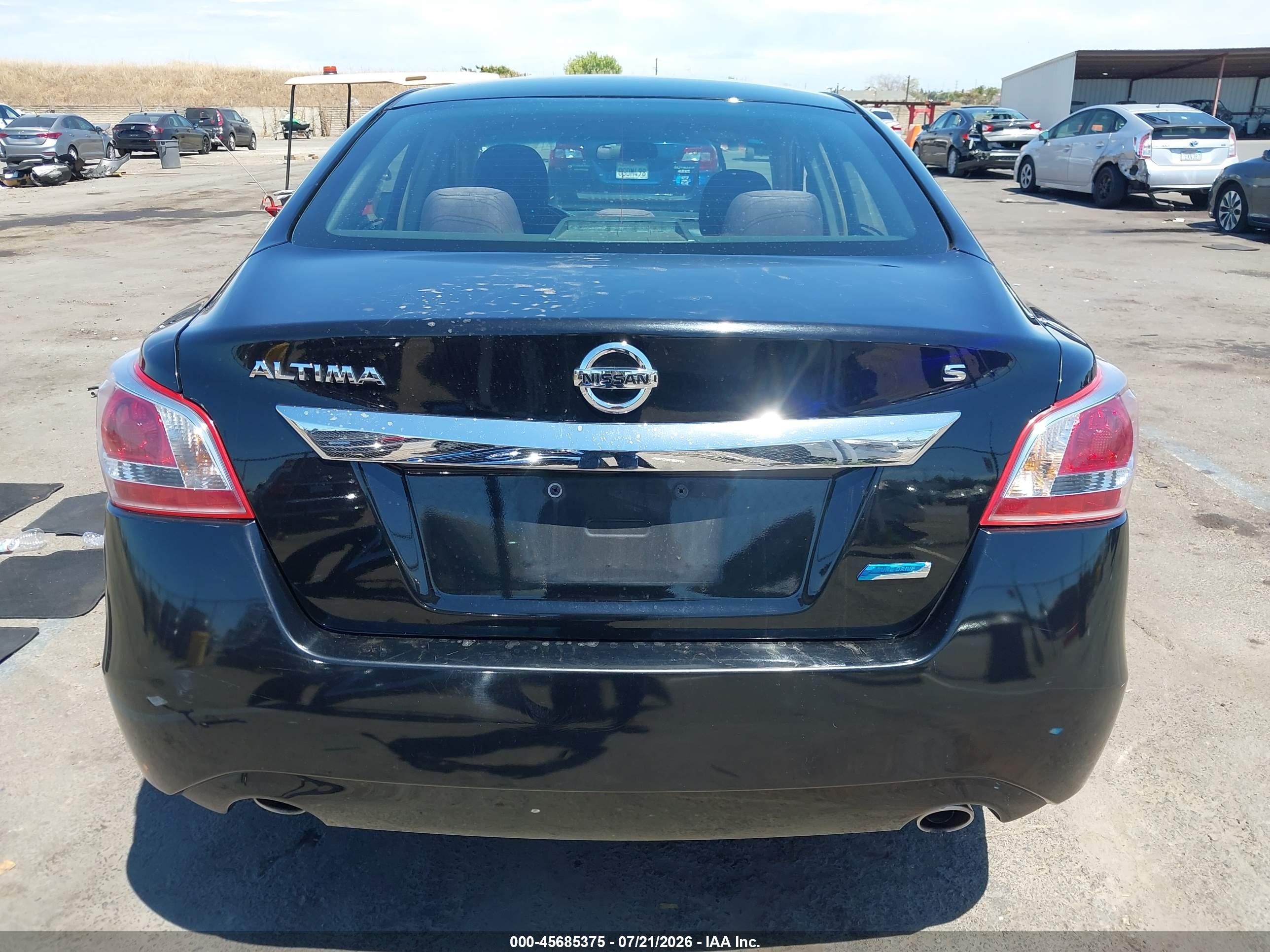 2013 Nissan Altima 2.5 S Black vin: 1N4AL3AP1DC235283