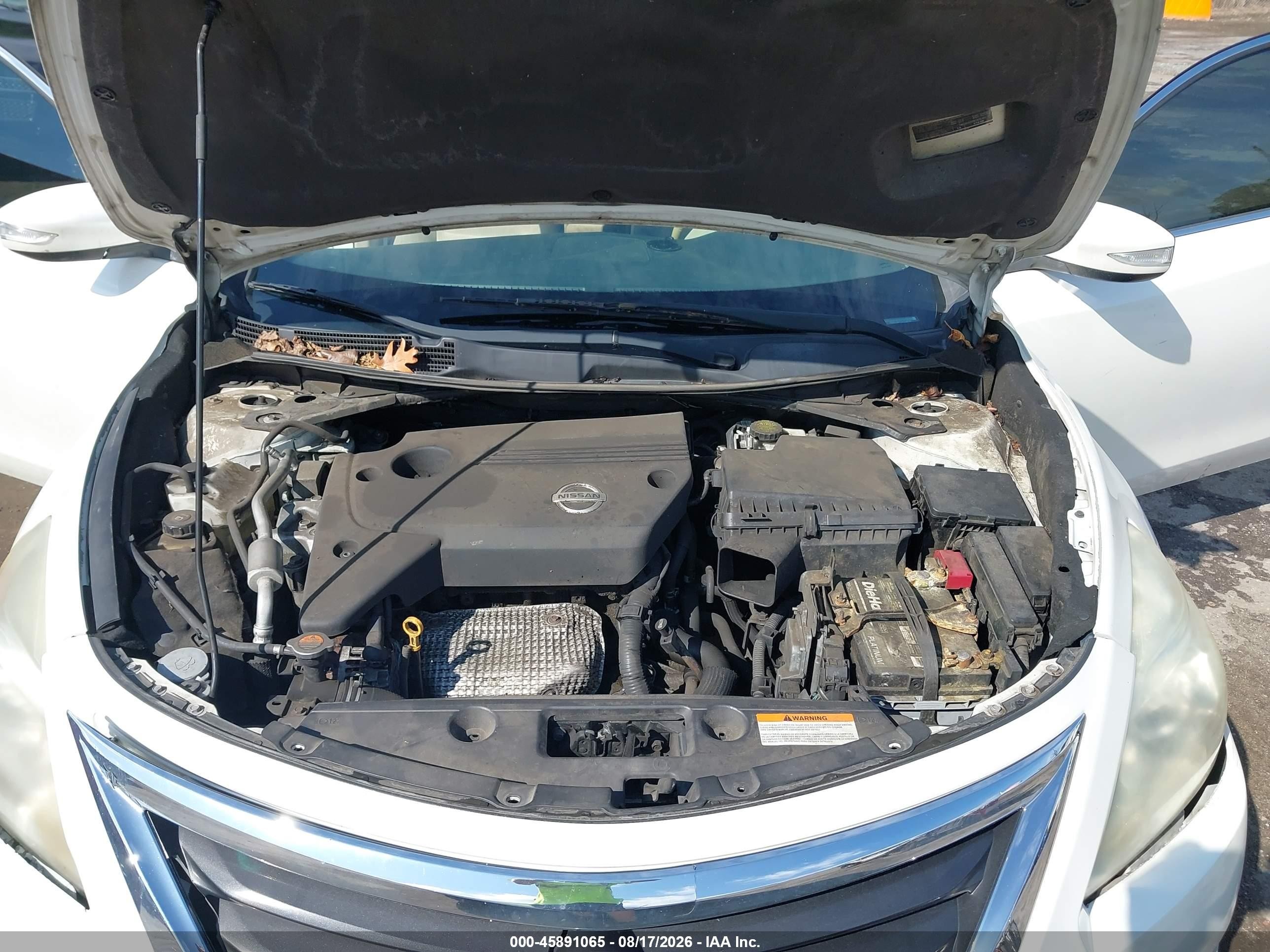 2013 Nissan Altima 2.5 Sv Белый vin: 1N4AL3AP1DC236787