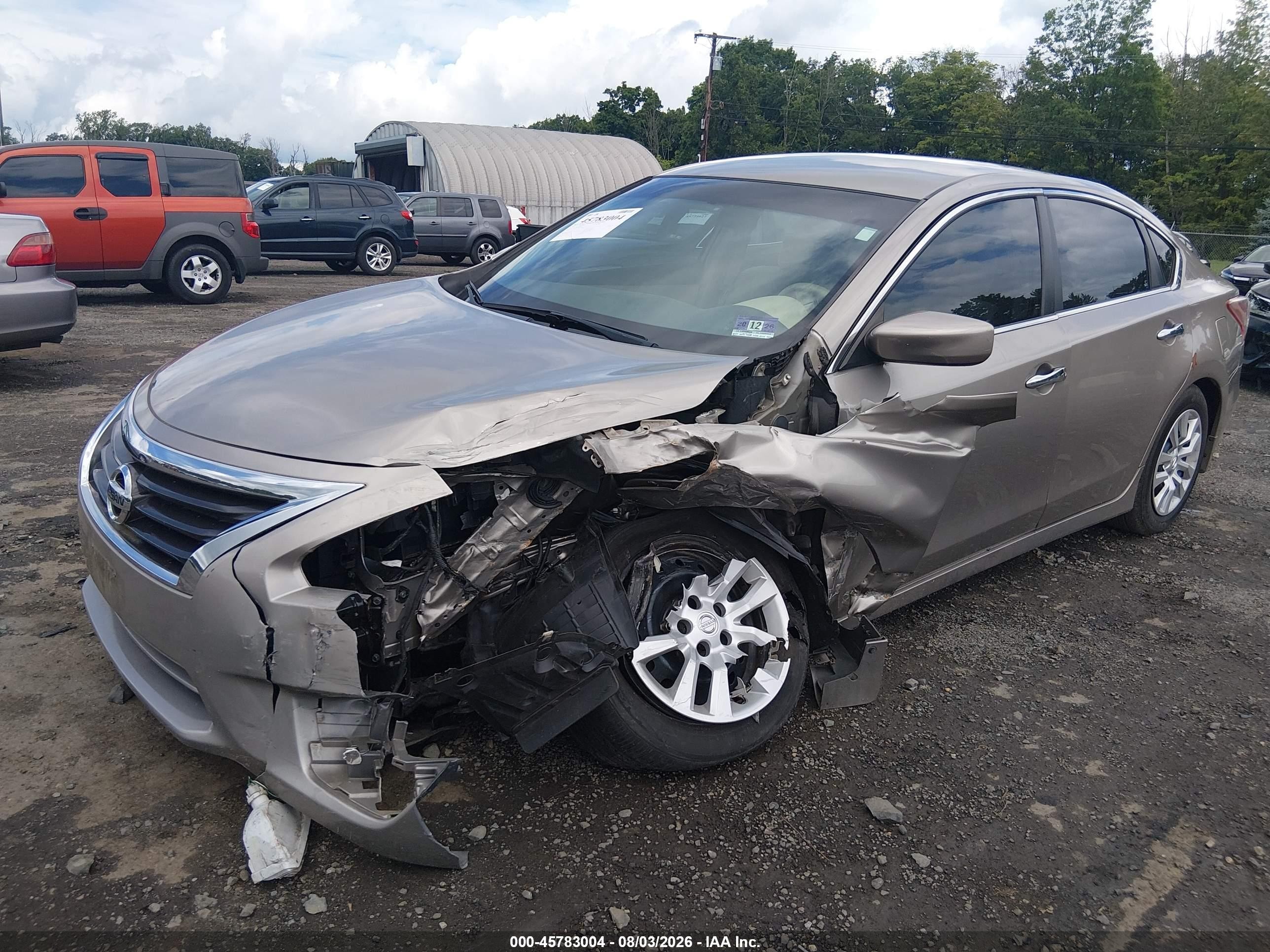 2013 Nissan Altima 2.5 S Желто-коричневый vin: 1N4AL3AP1DC247420