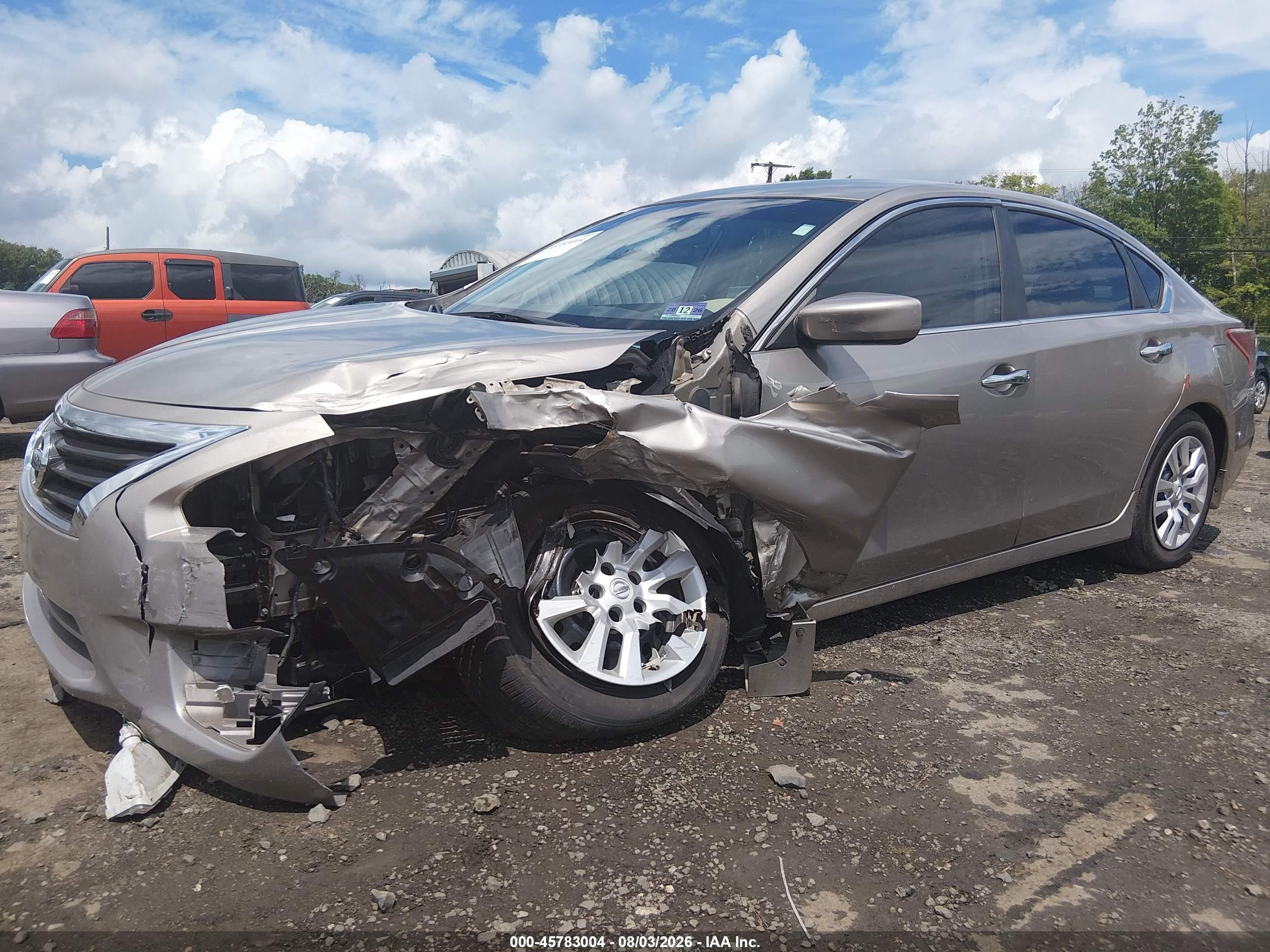 2013 Nissan Altima 2.5 S Желто-коричневый vin: 1N4AL3AP1DC247420